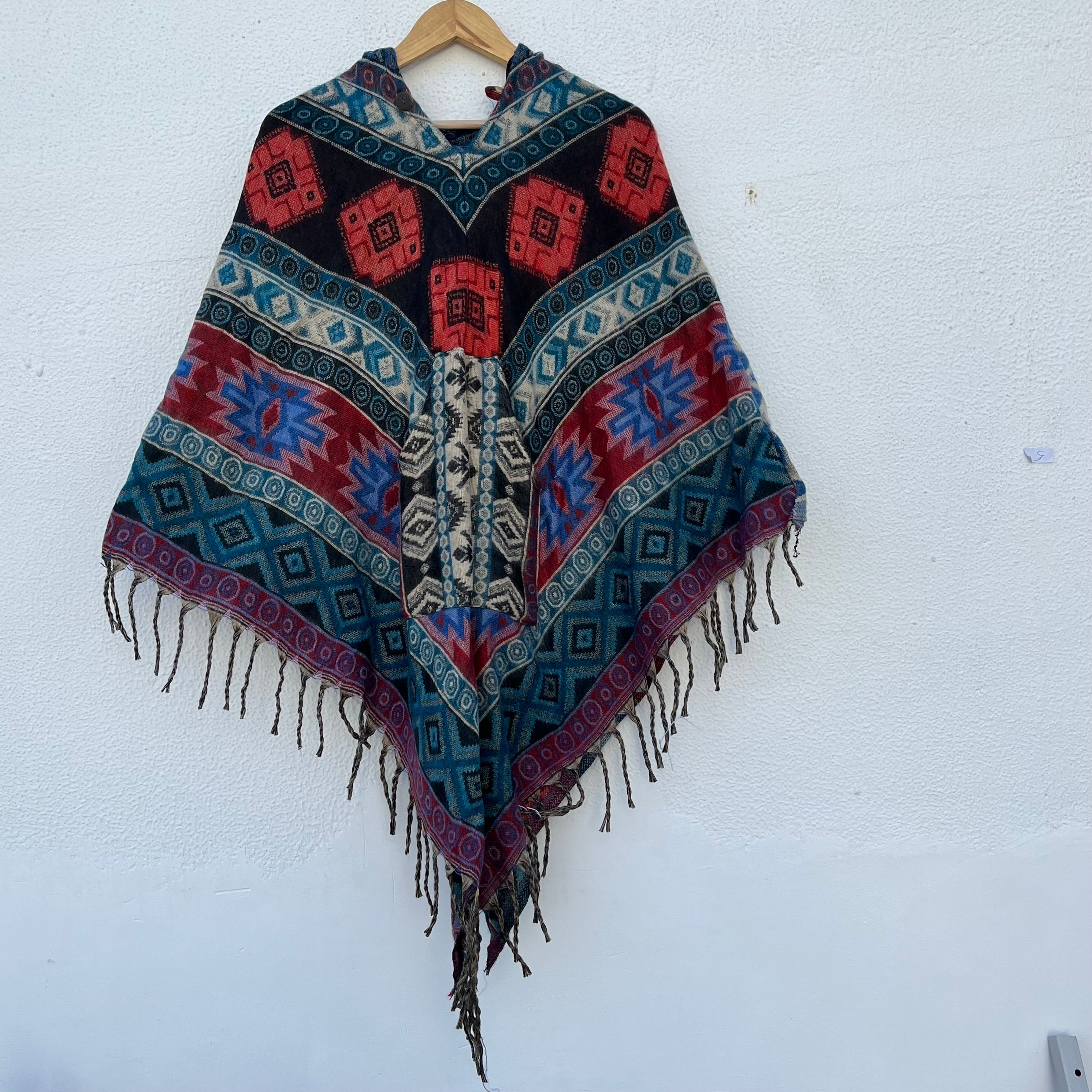 Pahadi Printed Poncho With Hood