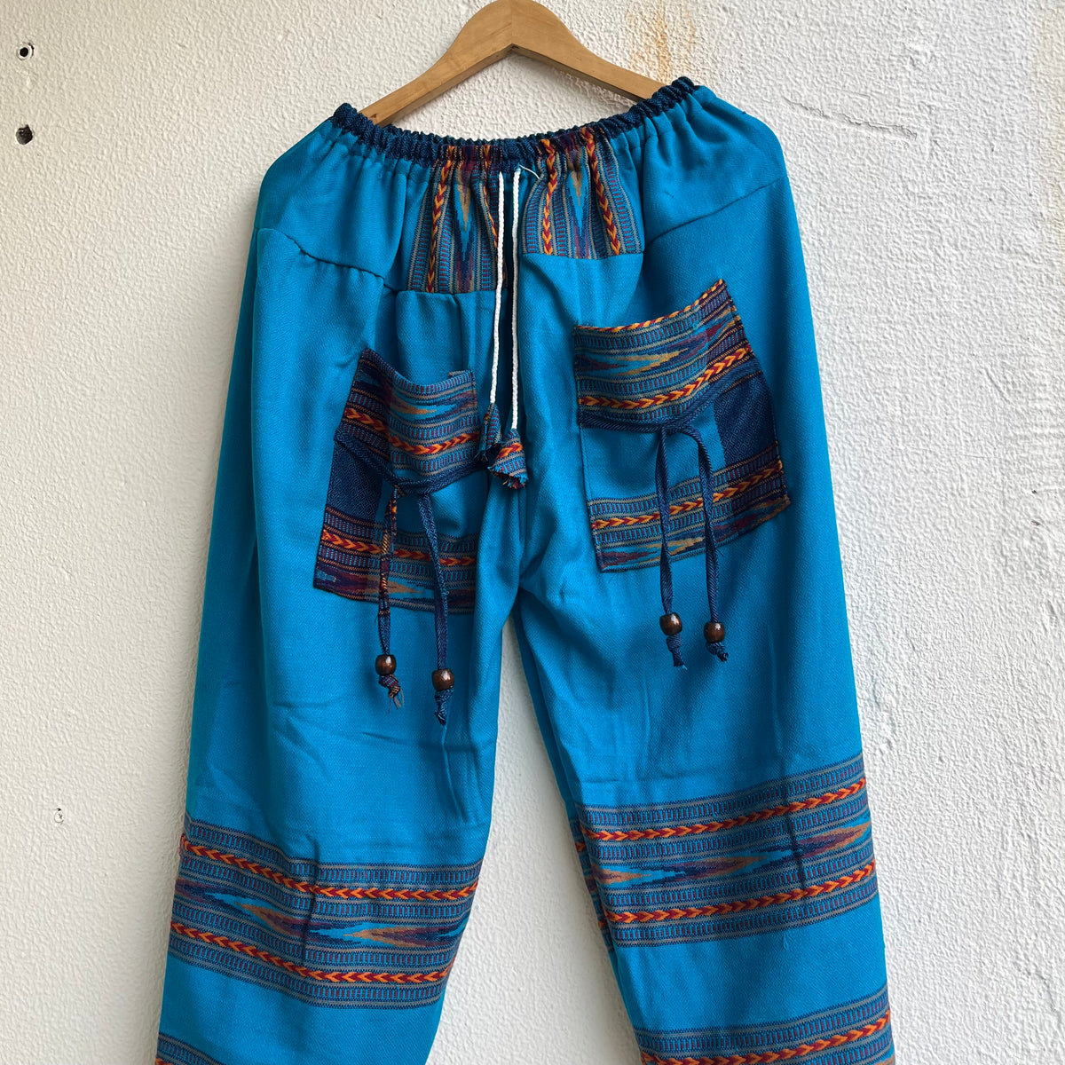 Woollen Kullu 3 Patti Pants- Sea