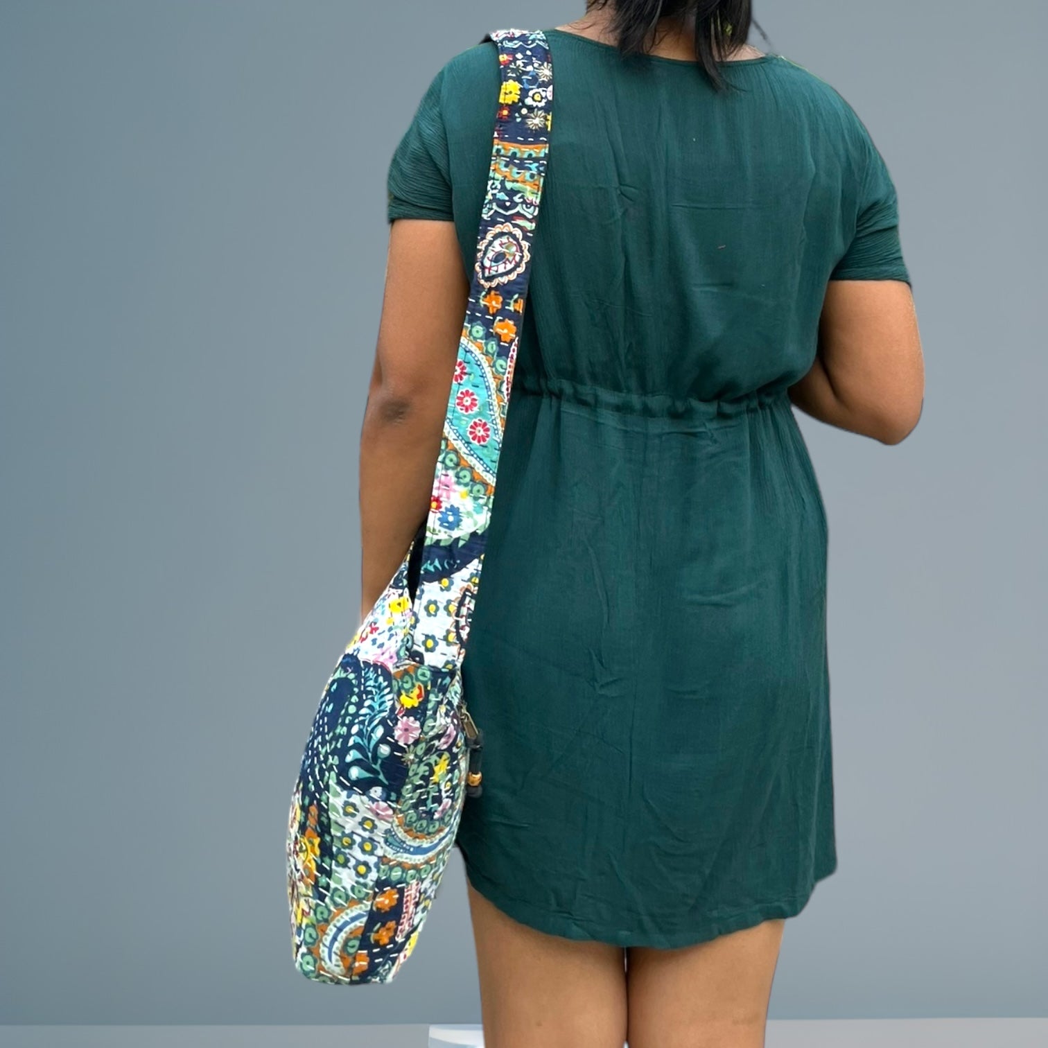 Small Kantha Jhola - Blue