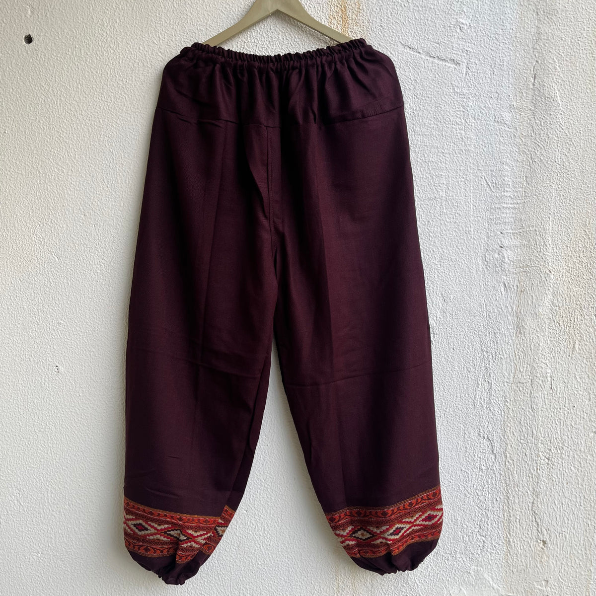 Woollen Pahadi Kullu Pants- Maroon