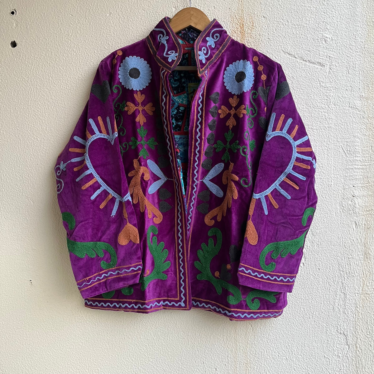 Jaipuri Thread Velvet Jacket