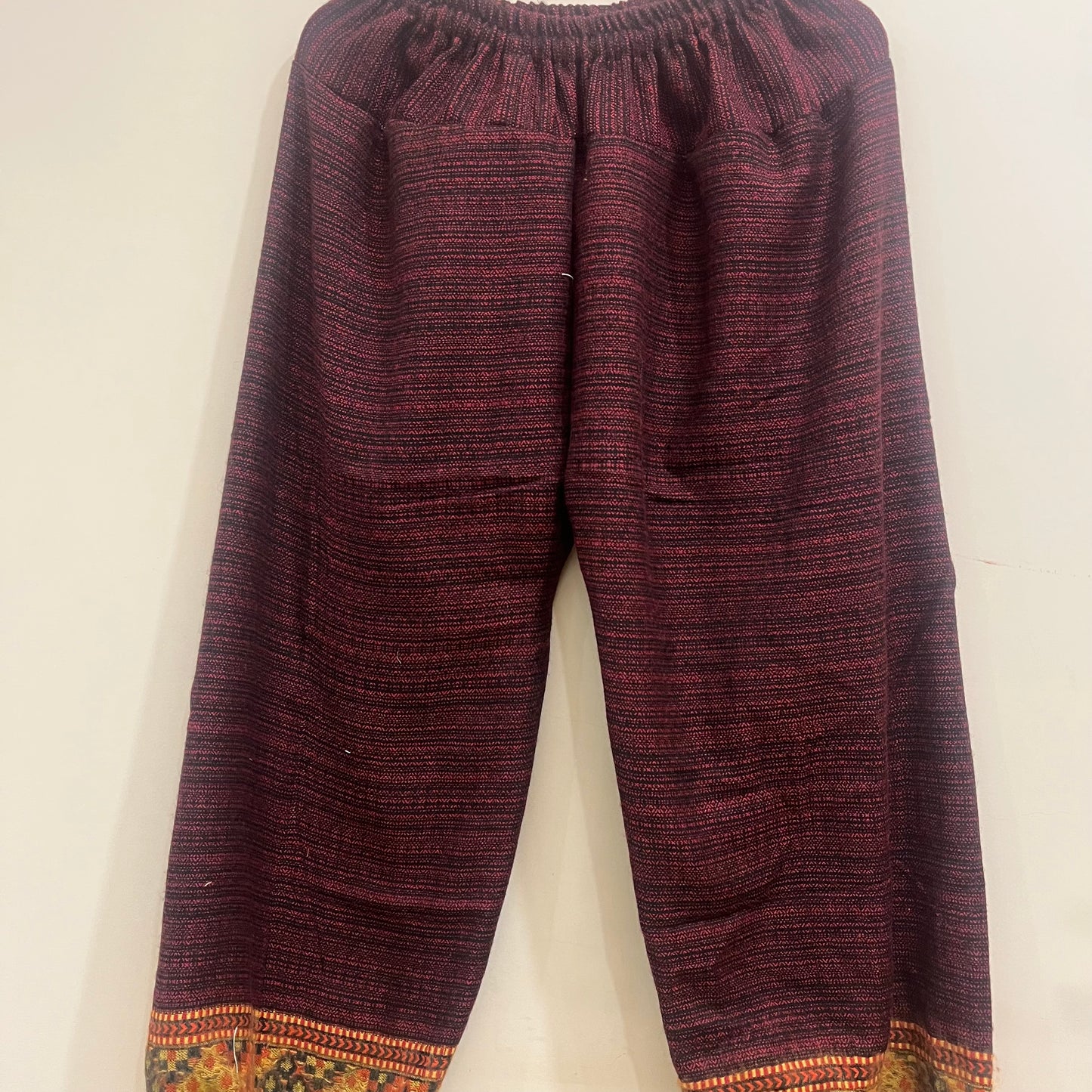 Woollen Pahadi Kullu Pants- Pink