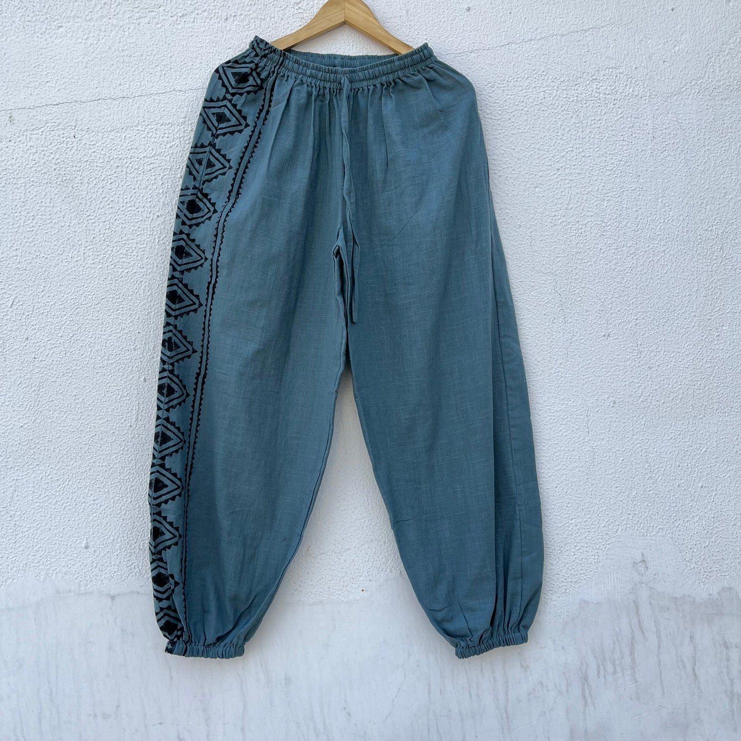 Moksha Cotton Pant- Dusty Teal