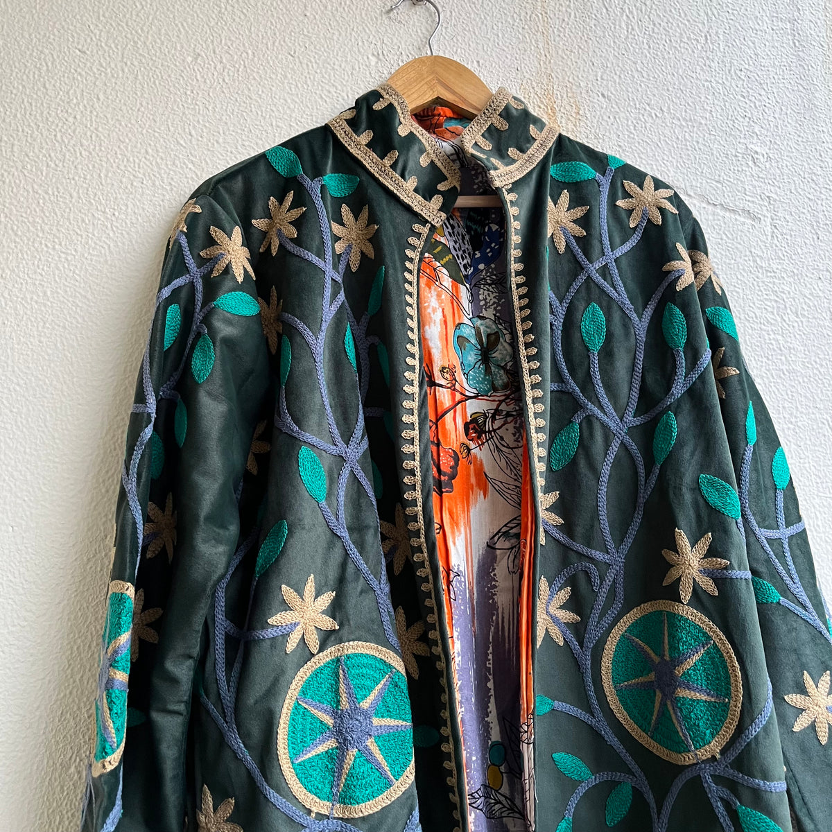 Jaipuri Thread Velvet Jacket