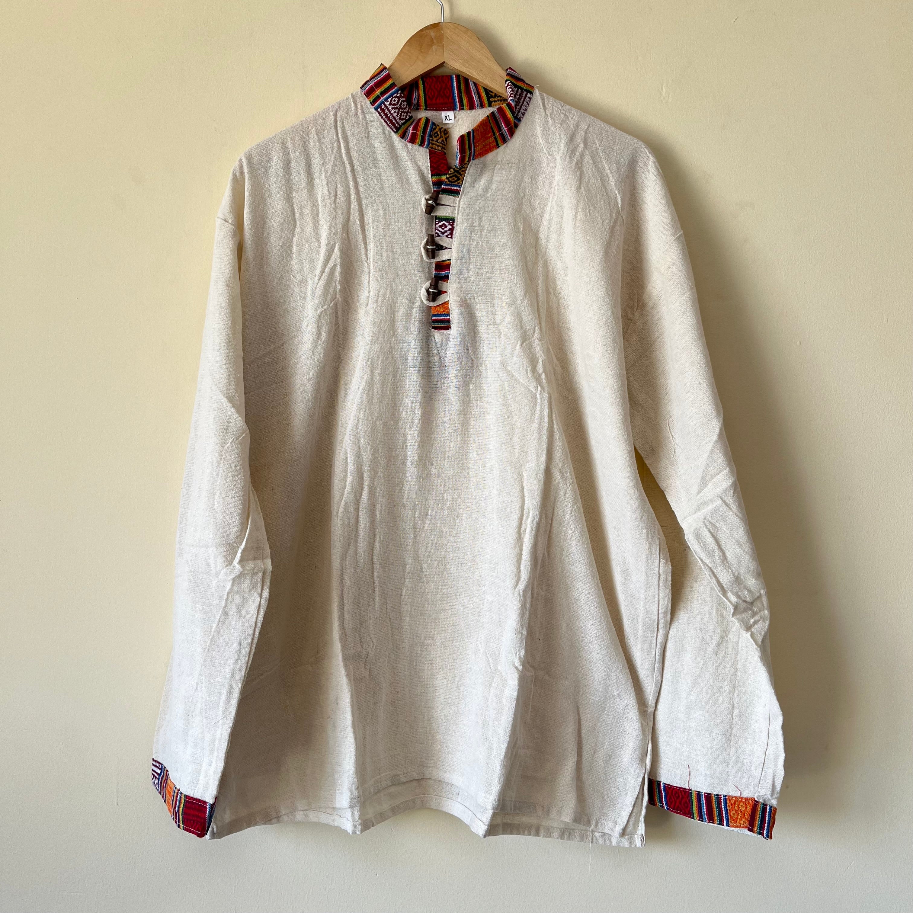 Nepali Kurta - Cream
