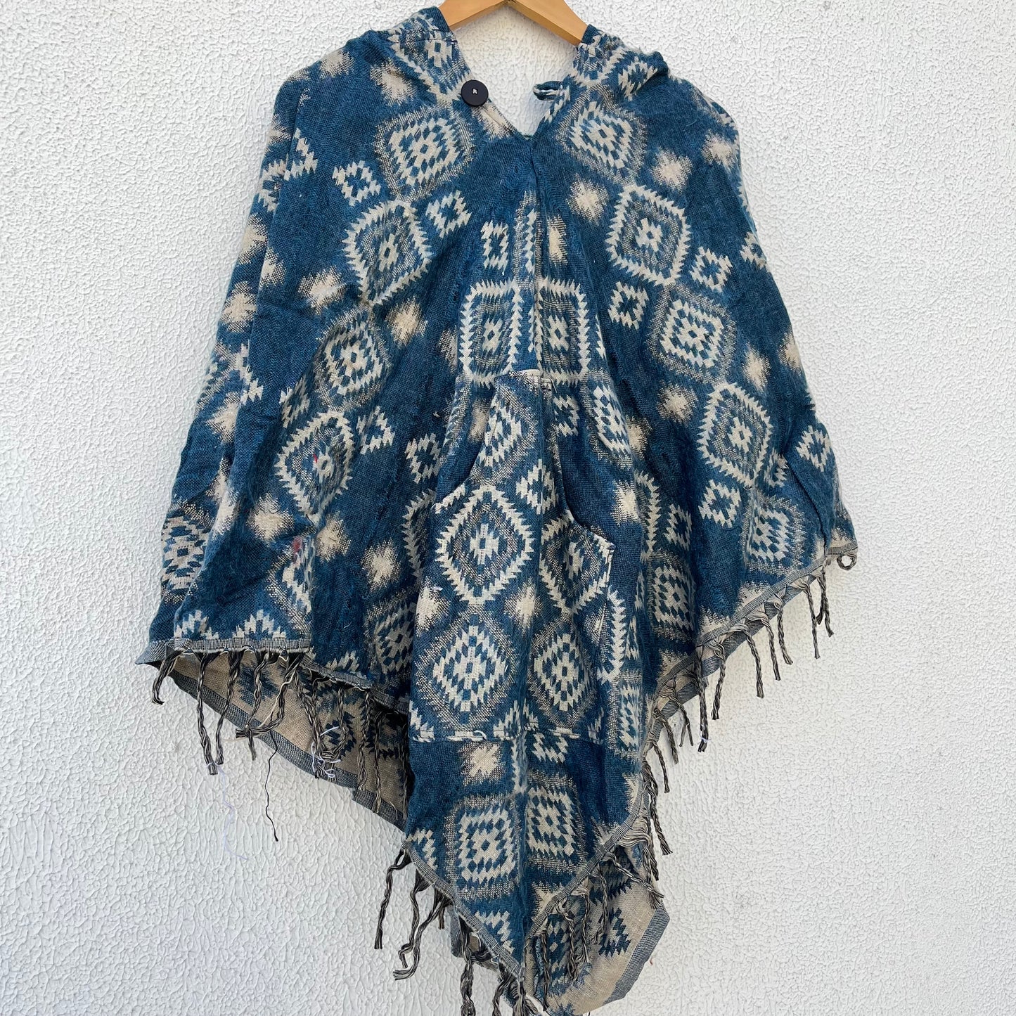 Pahadi Printed Poncho With Hood