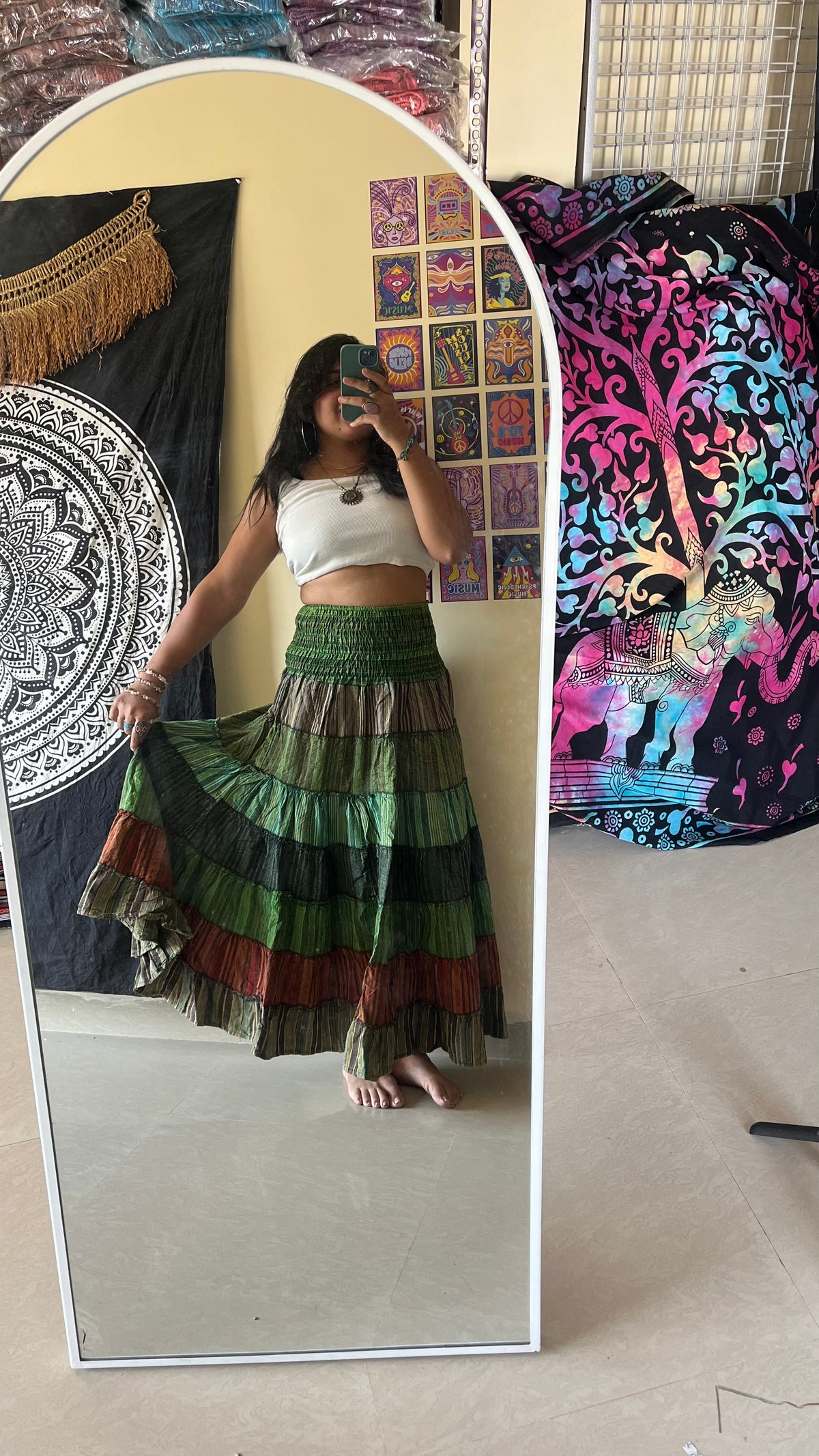 Boho Skirt - Forest
