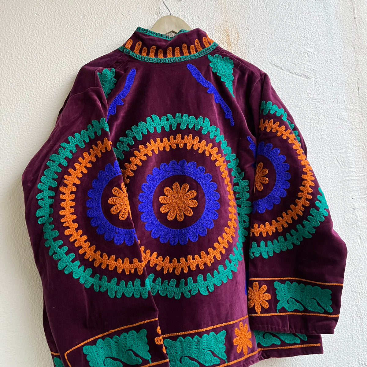 Jaipuri Thread Velvet Jacket