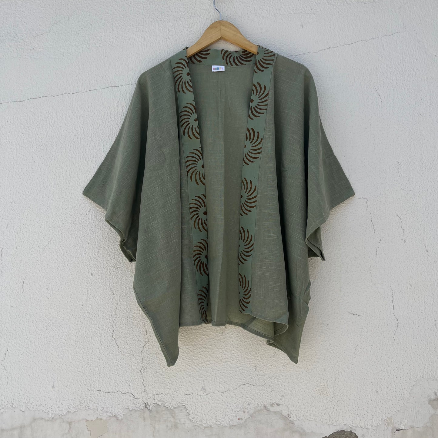 Arika Cotton Shrug- Sage Green