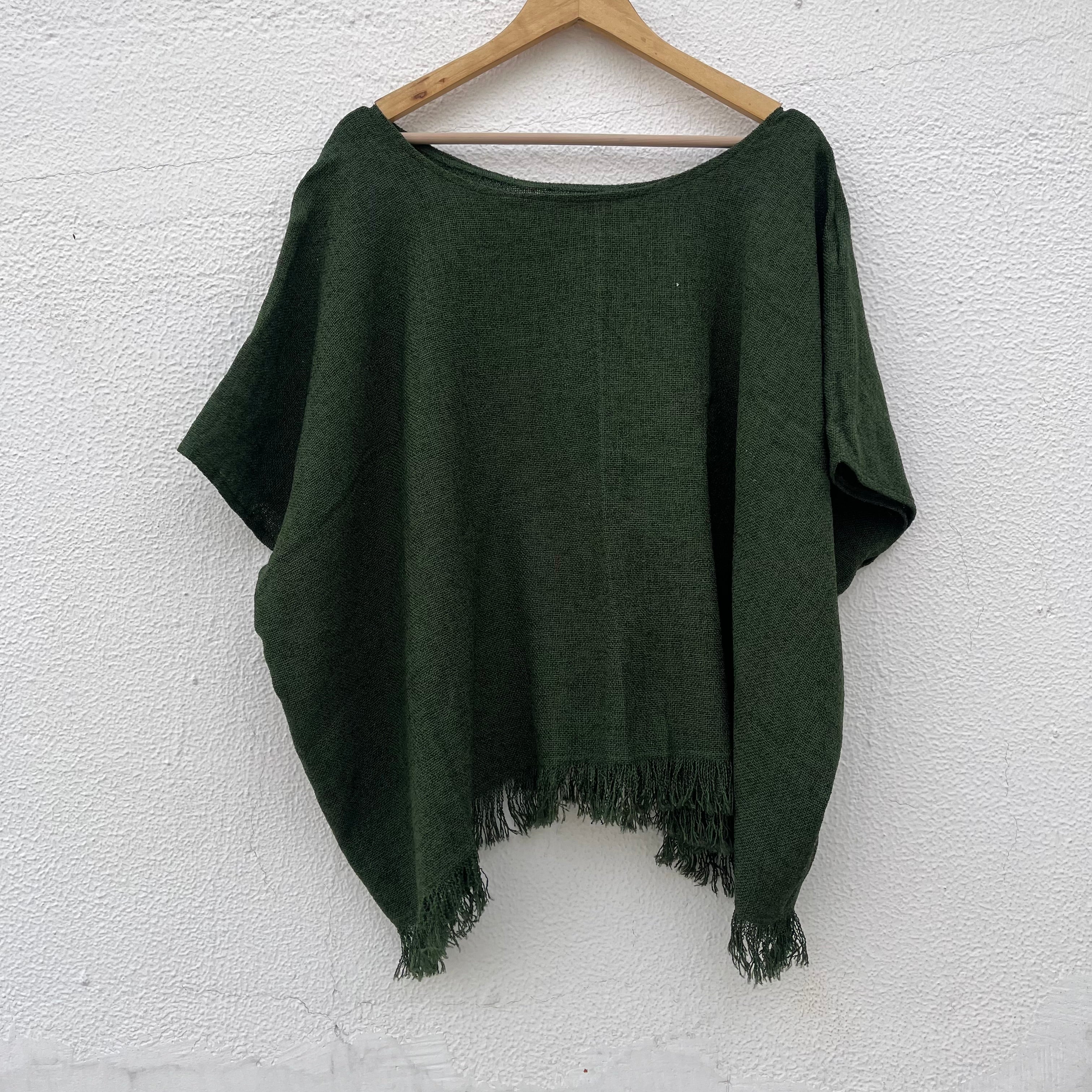 Fakira Cotton Top- Forest Green