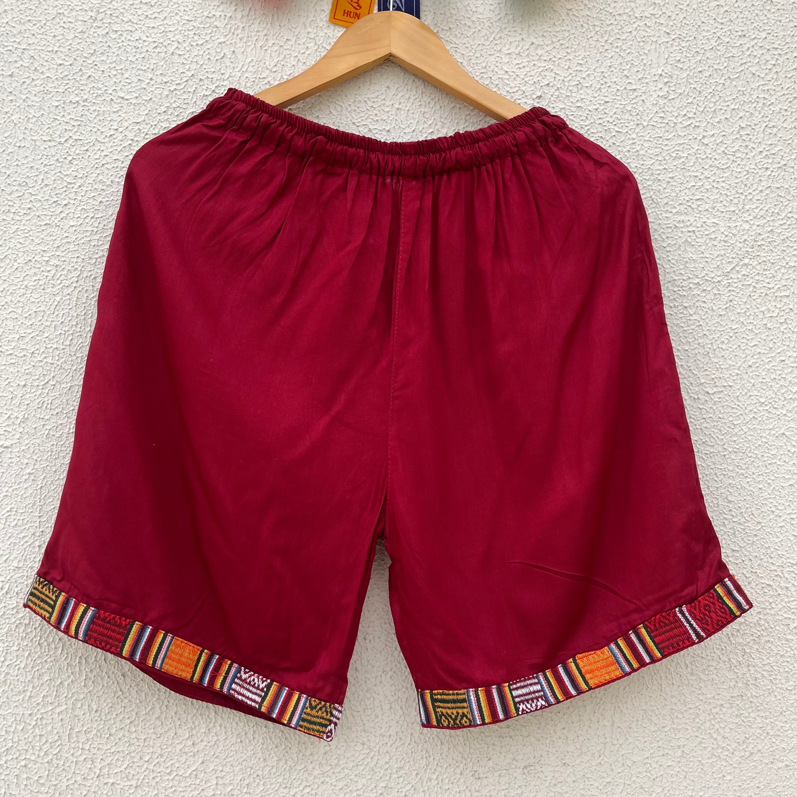 Pahadi Shorts - Maroon