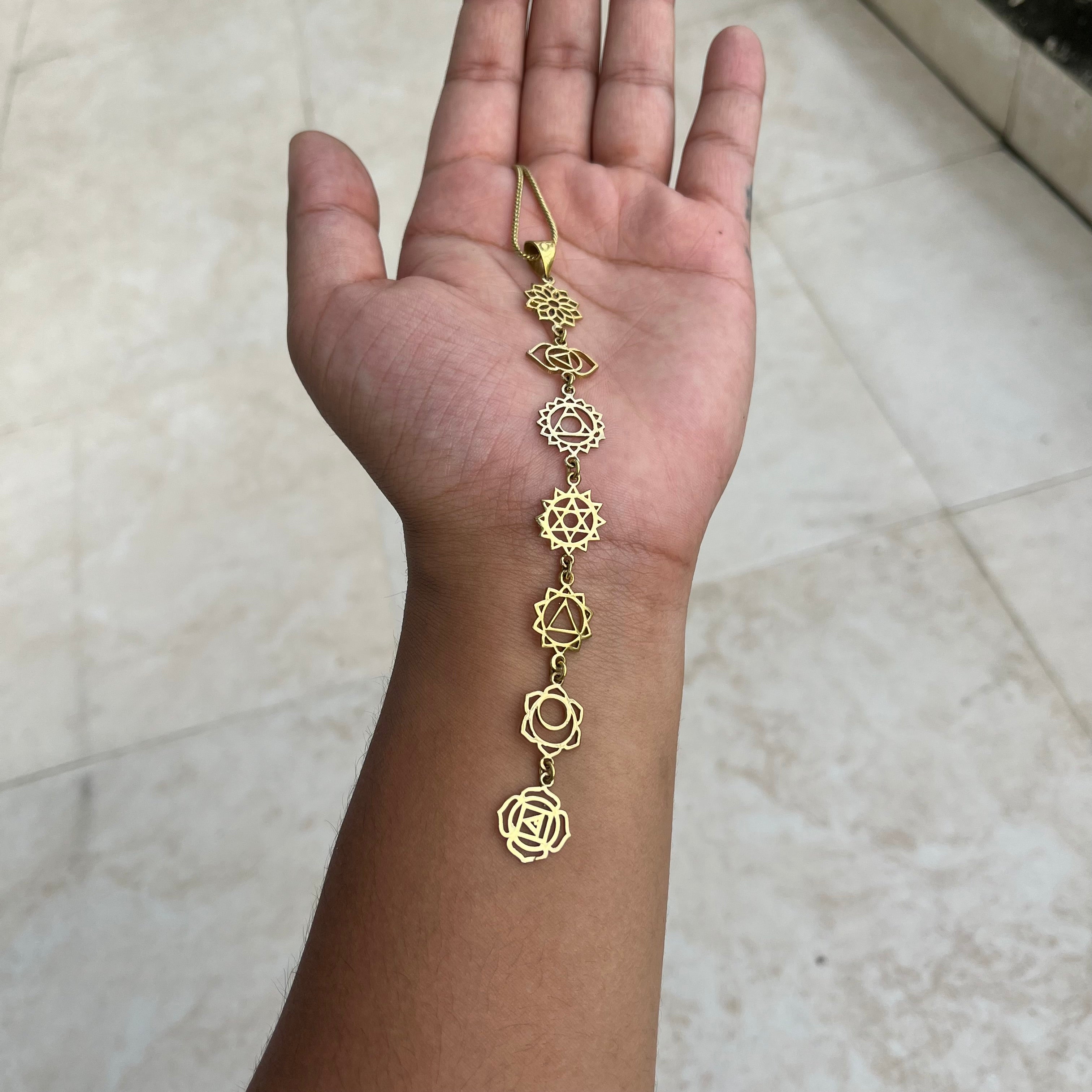 7 Chakra Pendant & Chain