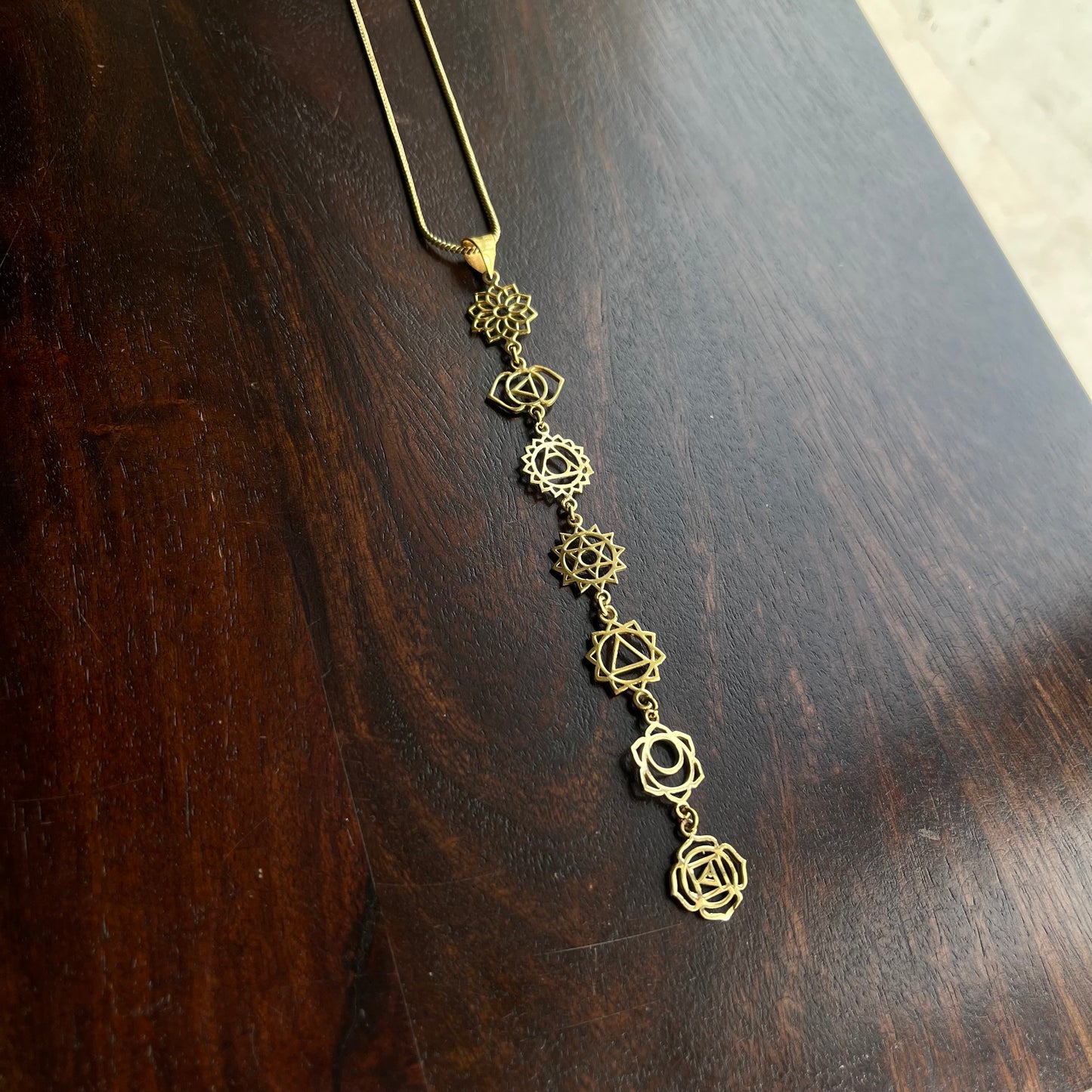 7 Chakra Pendant & Chain