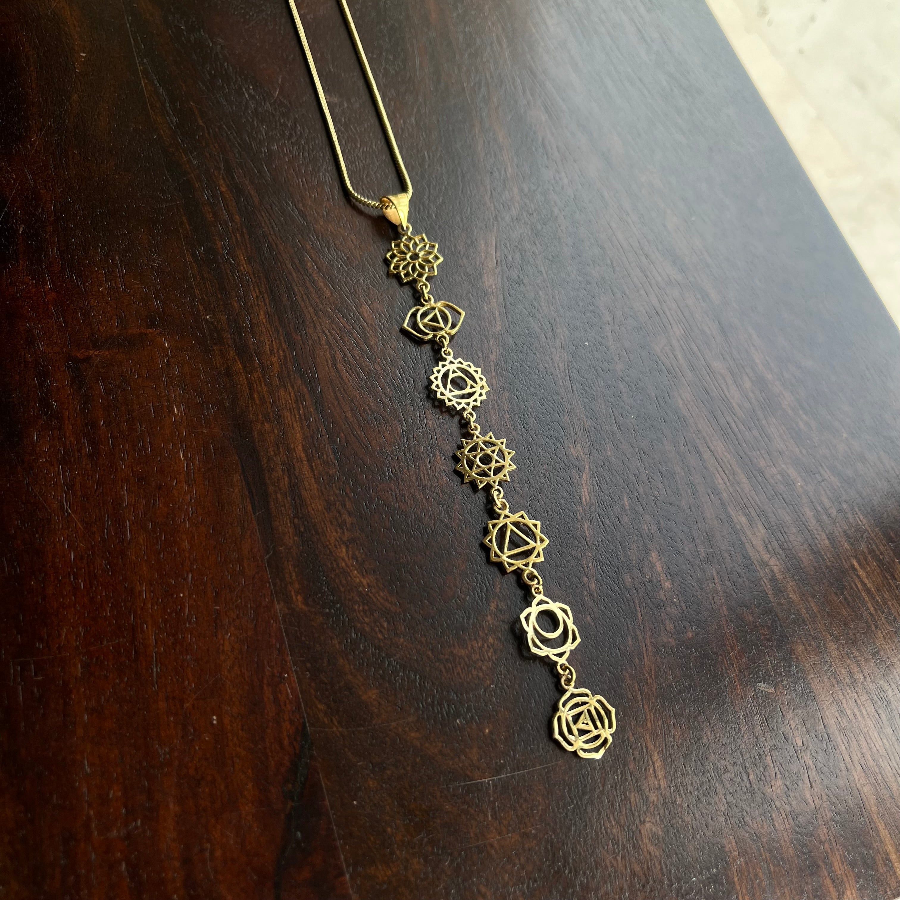7 Chakra Pendant & Chain
