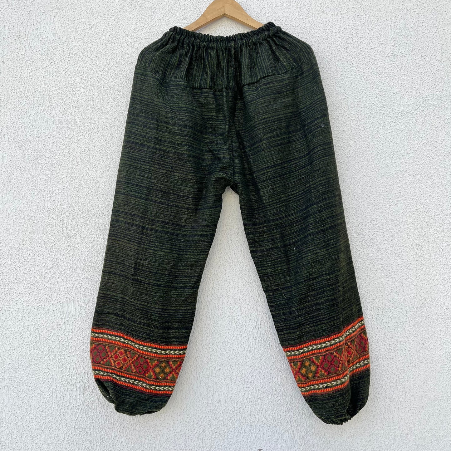 Woollen Pahadi Kullu Pants- Green