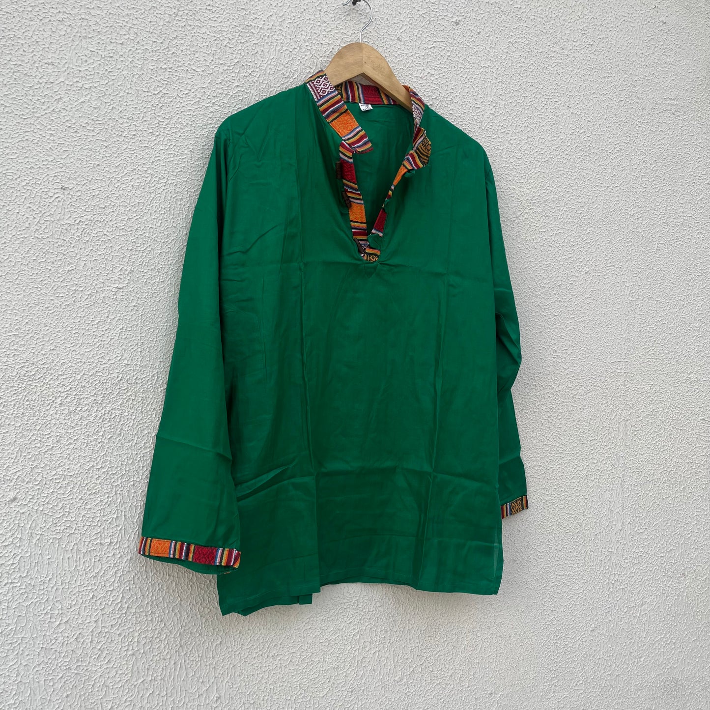 Nepali Kurta - Dark green