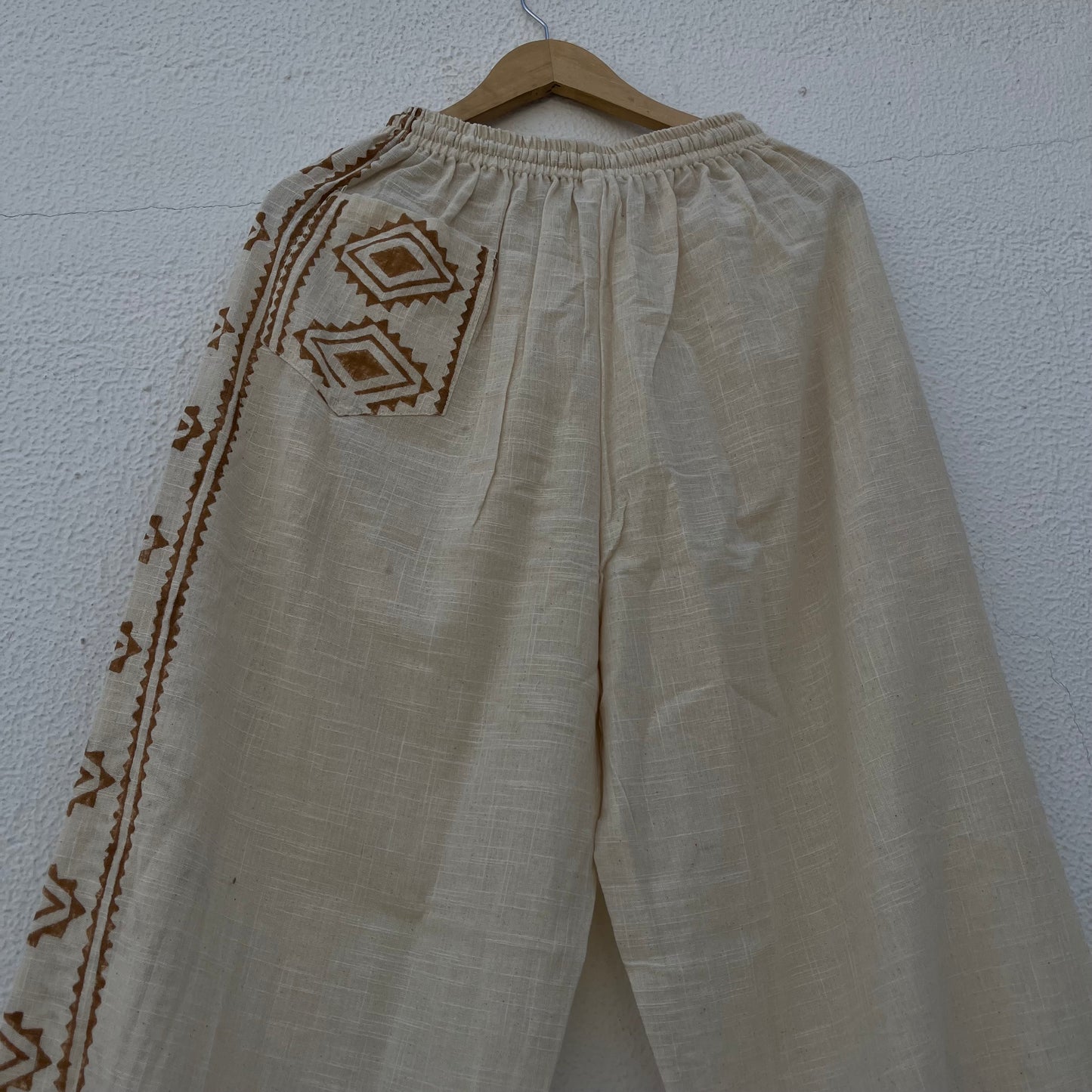 Moksha Cotton Pant- Warm Cream