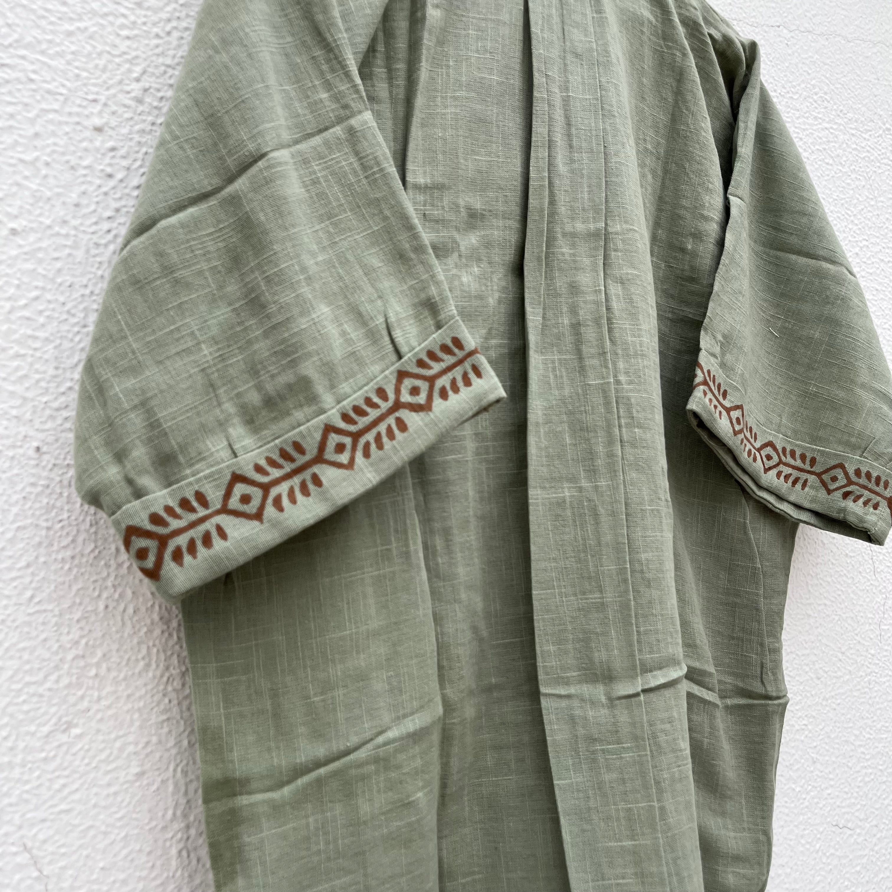 Rahgir Cotton Oversize Shirt 2.0 - Sage Green