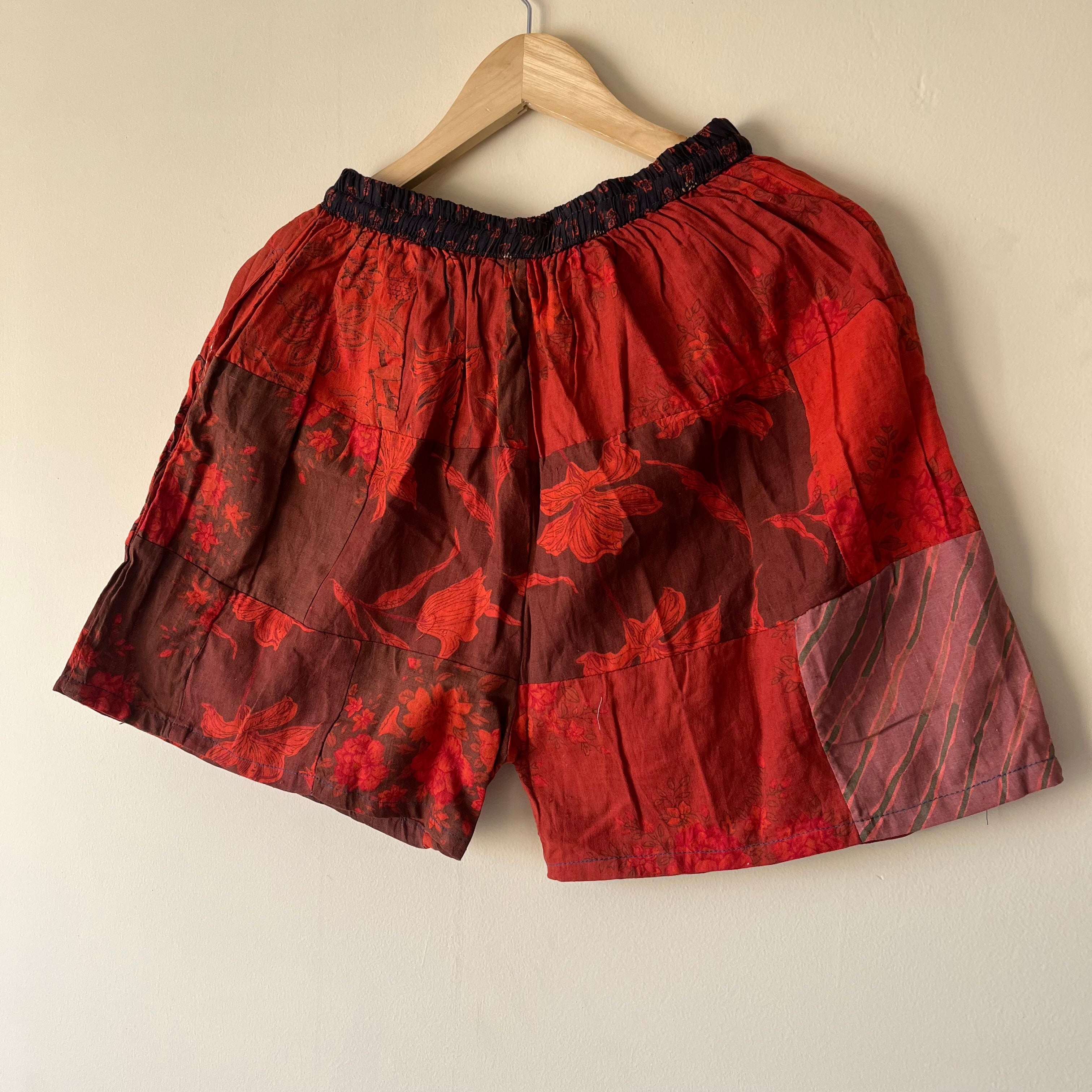 Patchwork Shorts - Rose