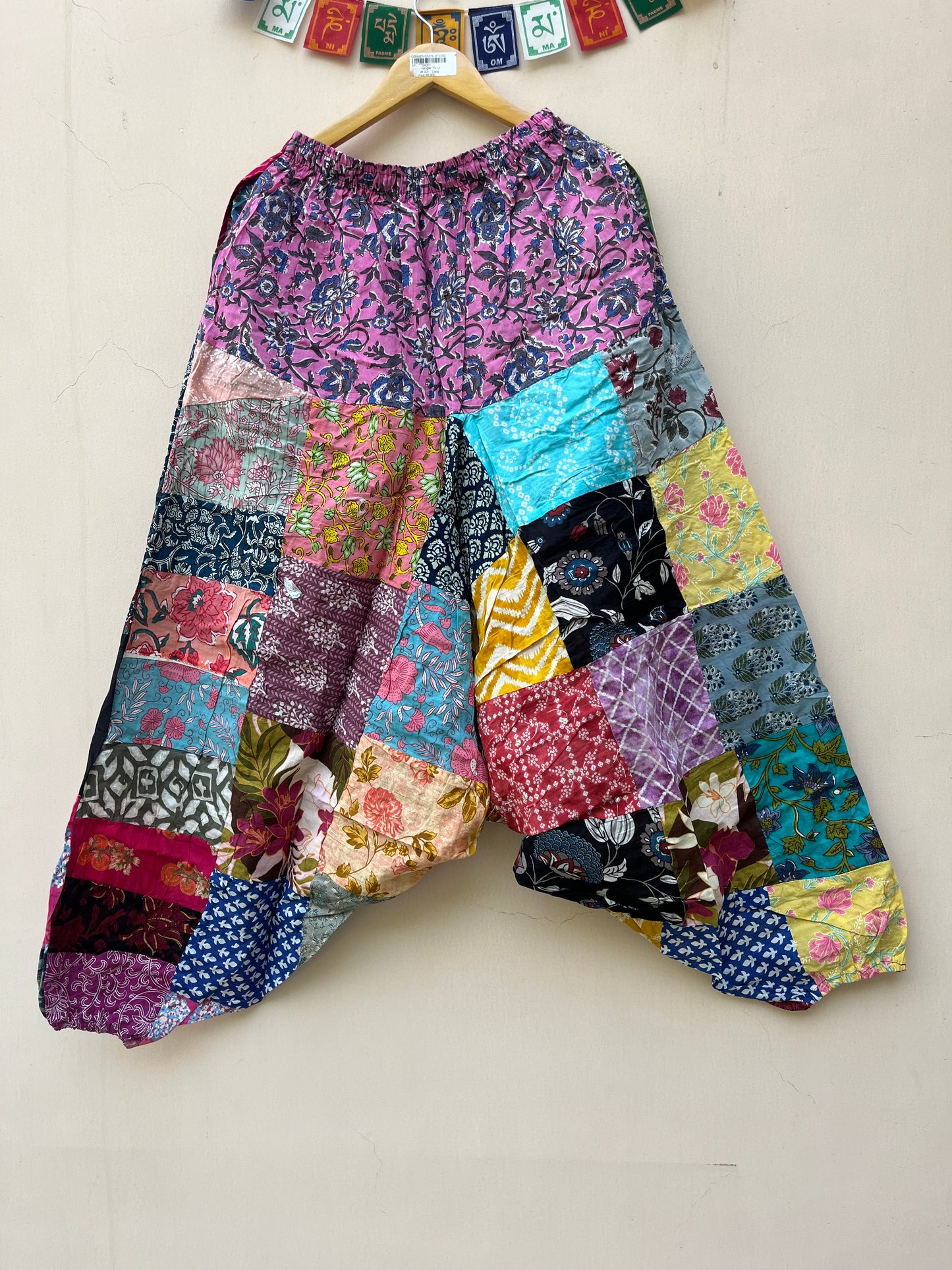 Patchwork Harem Pants