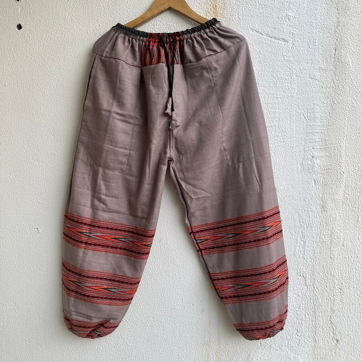 Woollen Kullu 3 Patti Pants- Grey