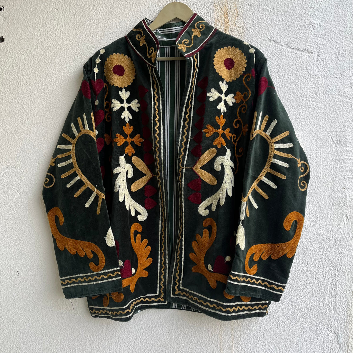 Jaipuri Thread Velvet Jacket