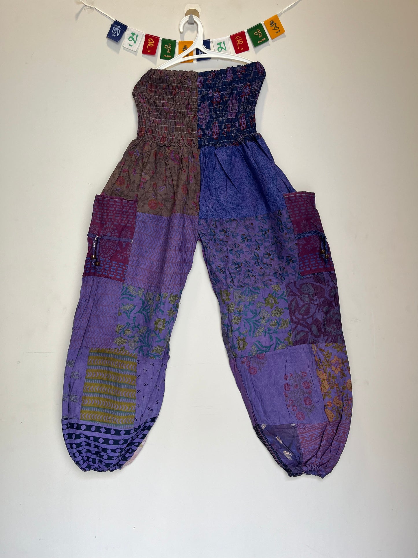 Patchwork Pants - Kansai Pattern (Purple)