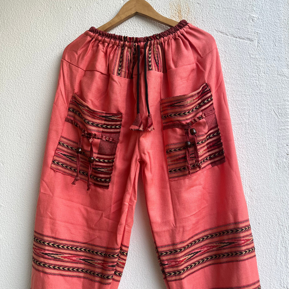 Woollen Kullu 3 Patti Pants- Peach