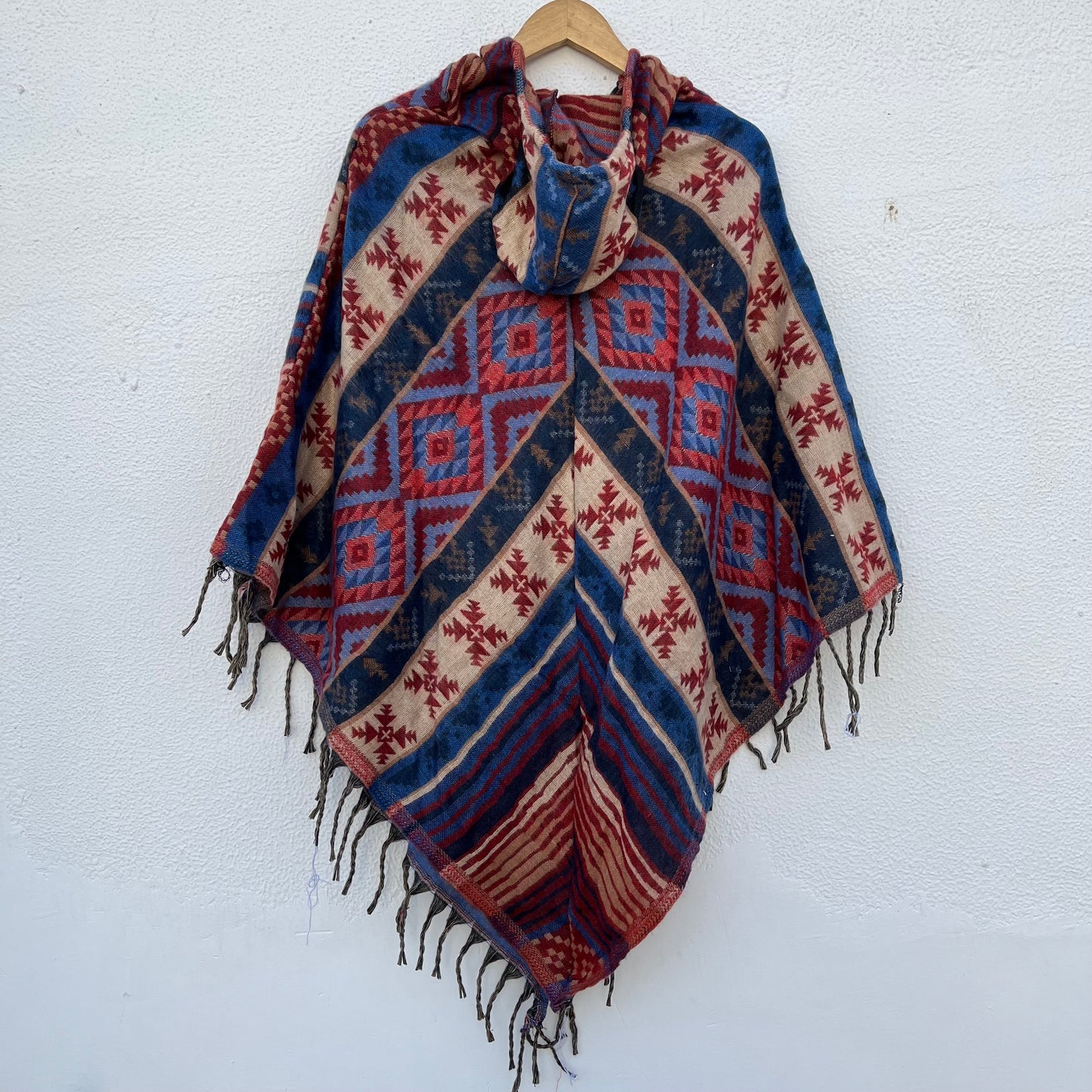Pahadi Printed Poncho With Hood