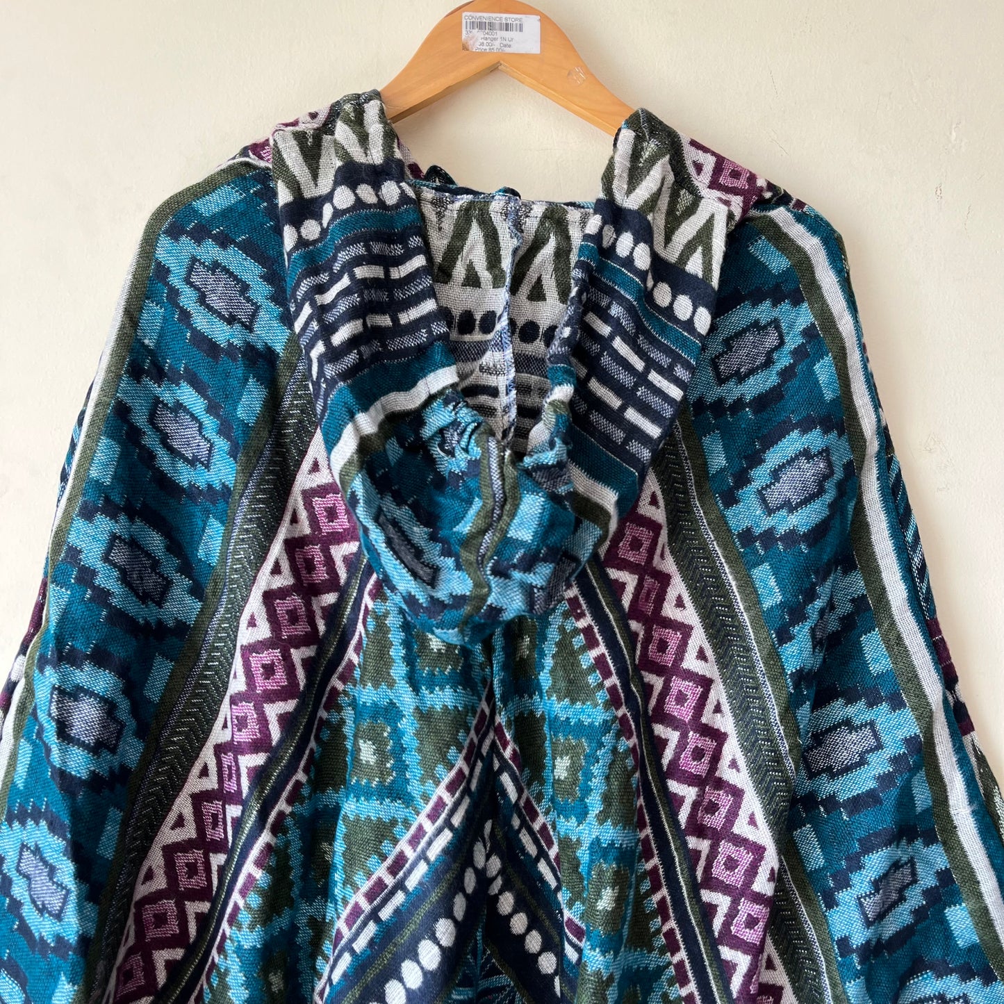 Pahadi Printed Poncho With Hood