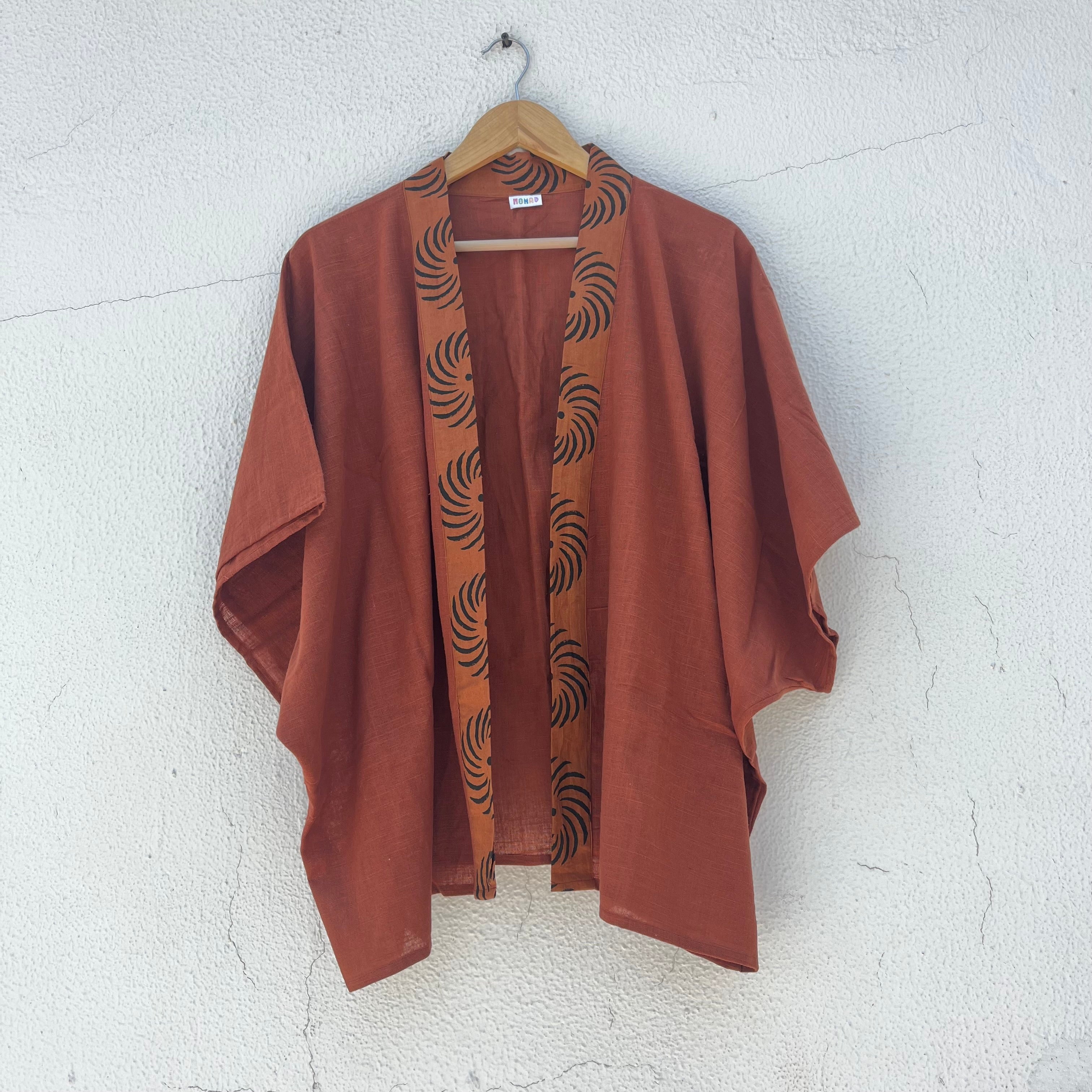 Arika Cotton Shrug- Rust Orange