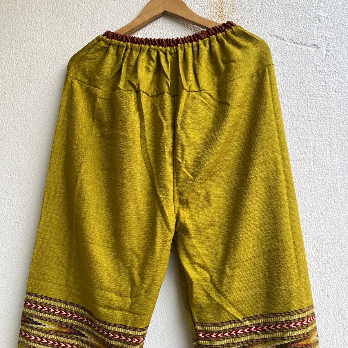 Woollen Kullu 3 Patti Pants- Green