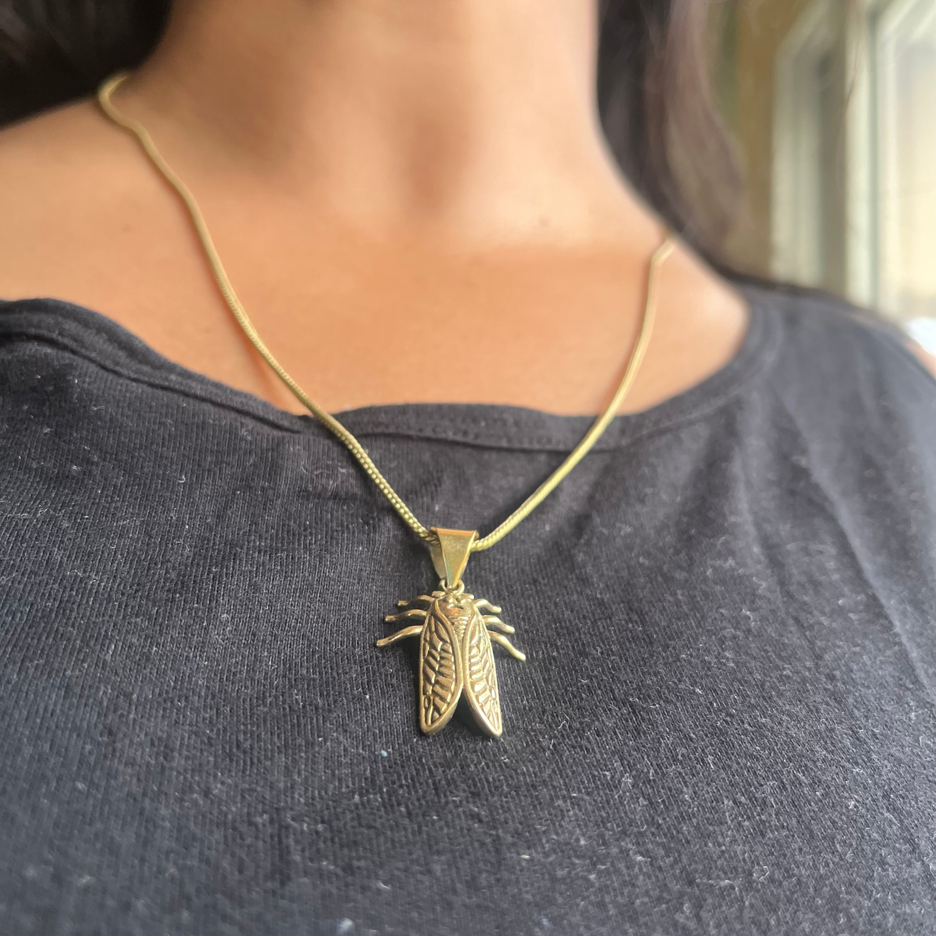Bug Pendant & Chain