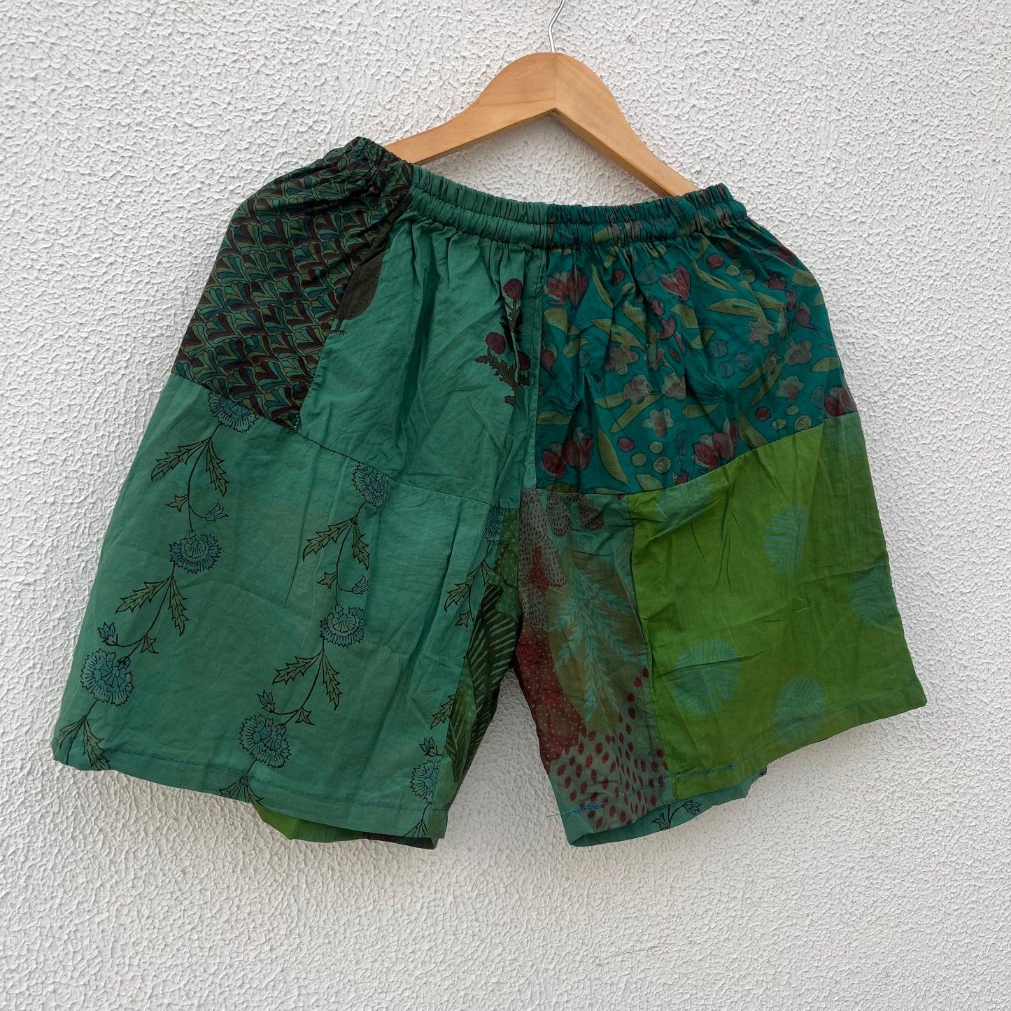 Patchwork Shorts - Forest