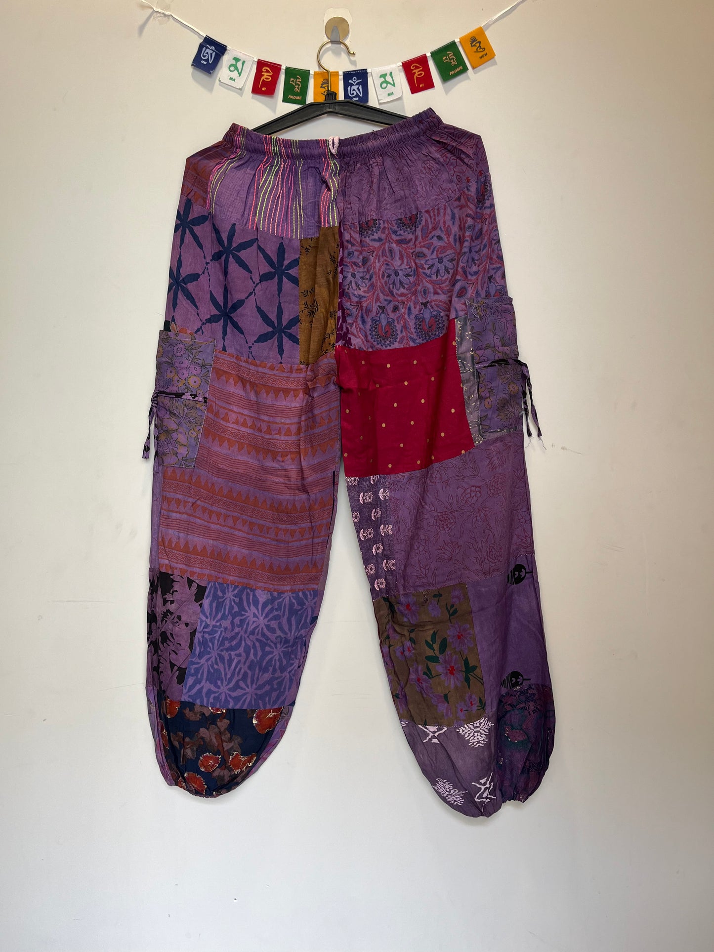 Patchwork Pants - Purple