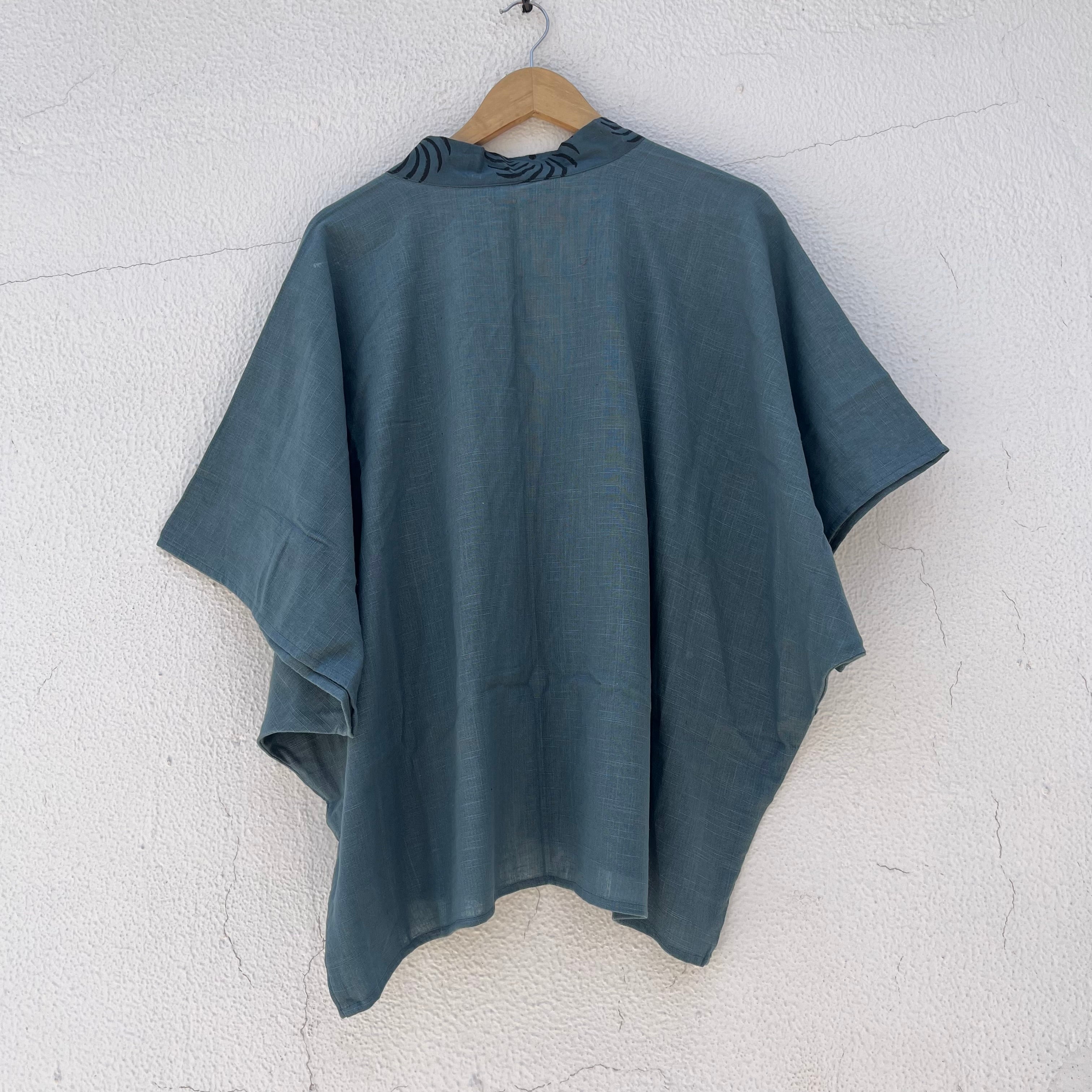 Arika Cotton Shrug- Teal Blue
