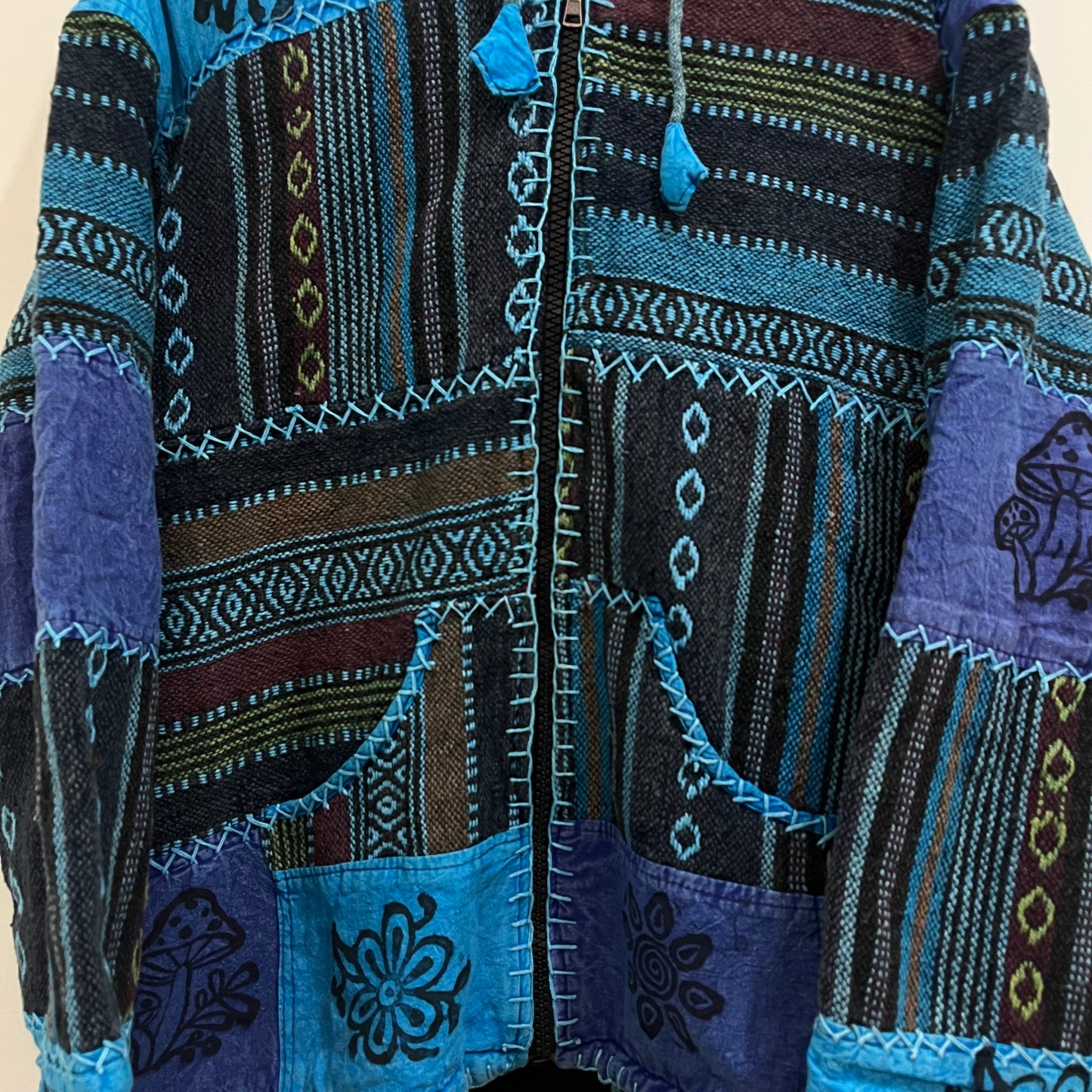 Himalayan Threads Jacket- Sea