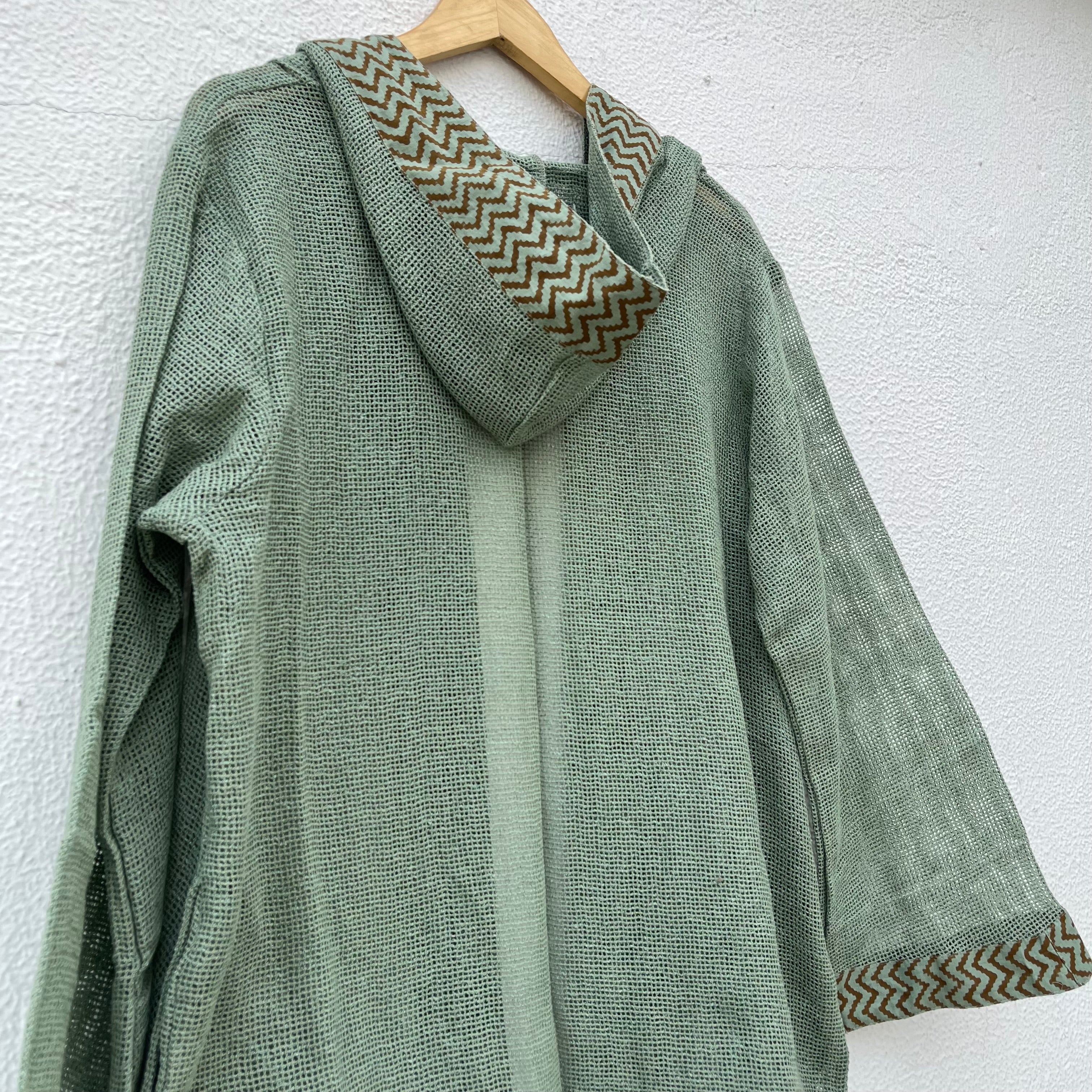 Kabira Cotton Shrug - Sage Green