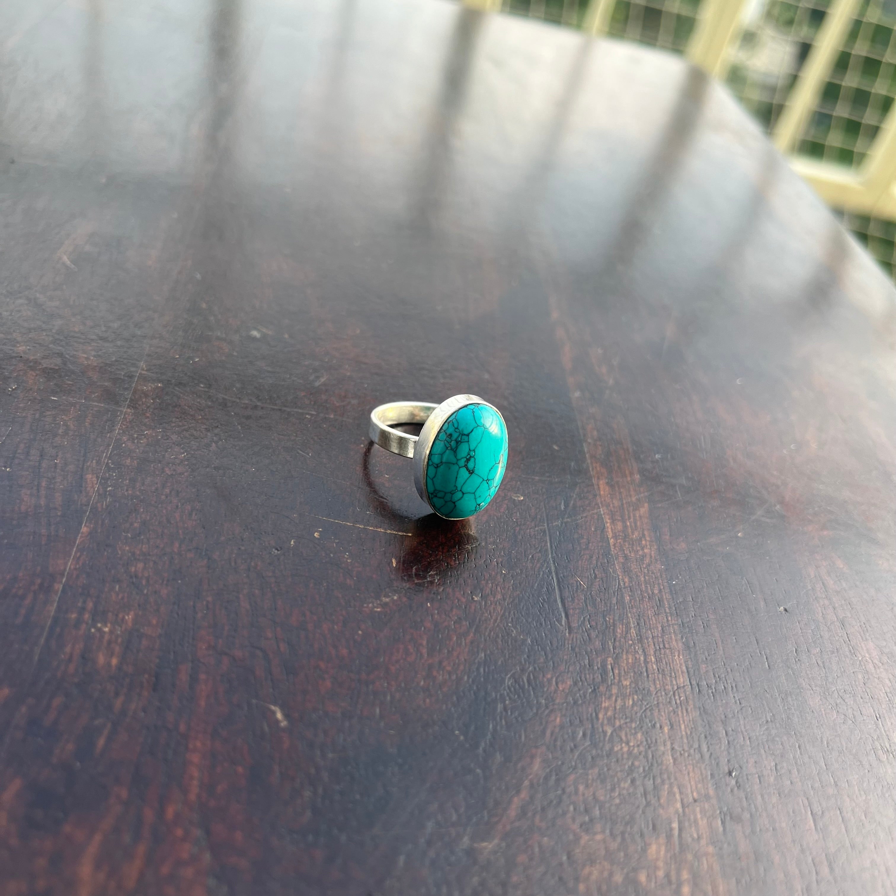 Green Onyx Adjustable Ring