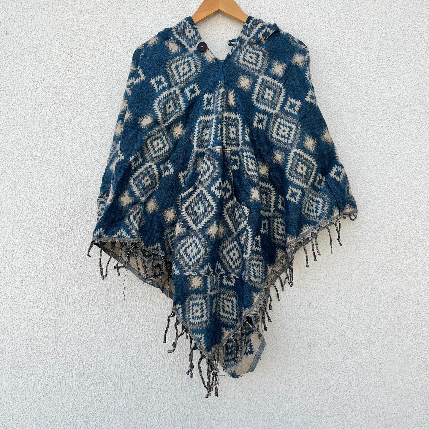 Pahadi Printed Poncho With Hood