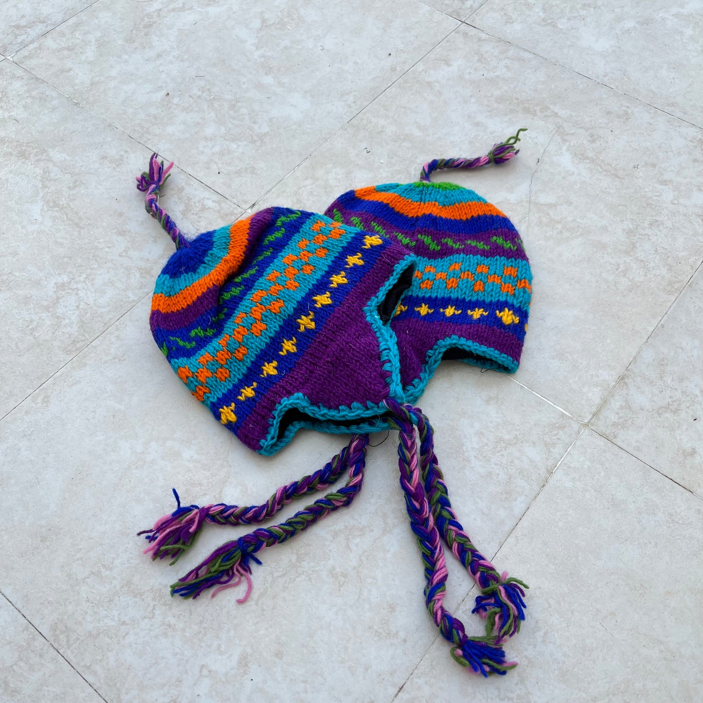 Winter Cap with braids