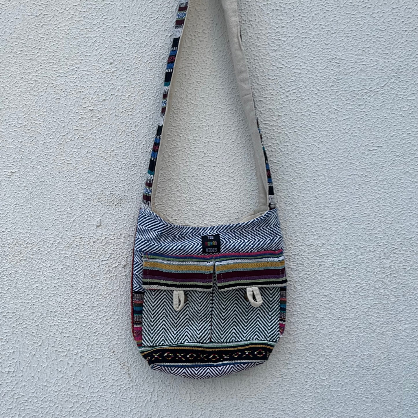 Small Hemp Jhola - Multicolor