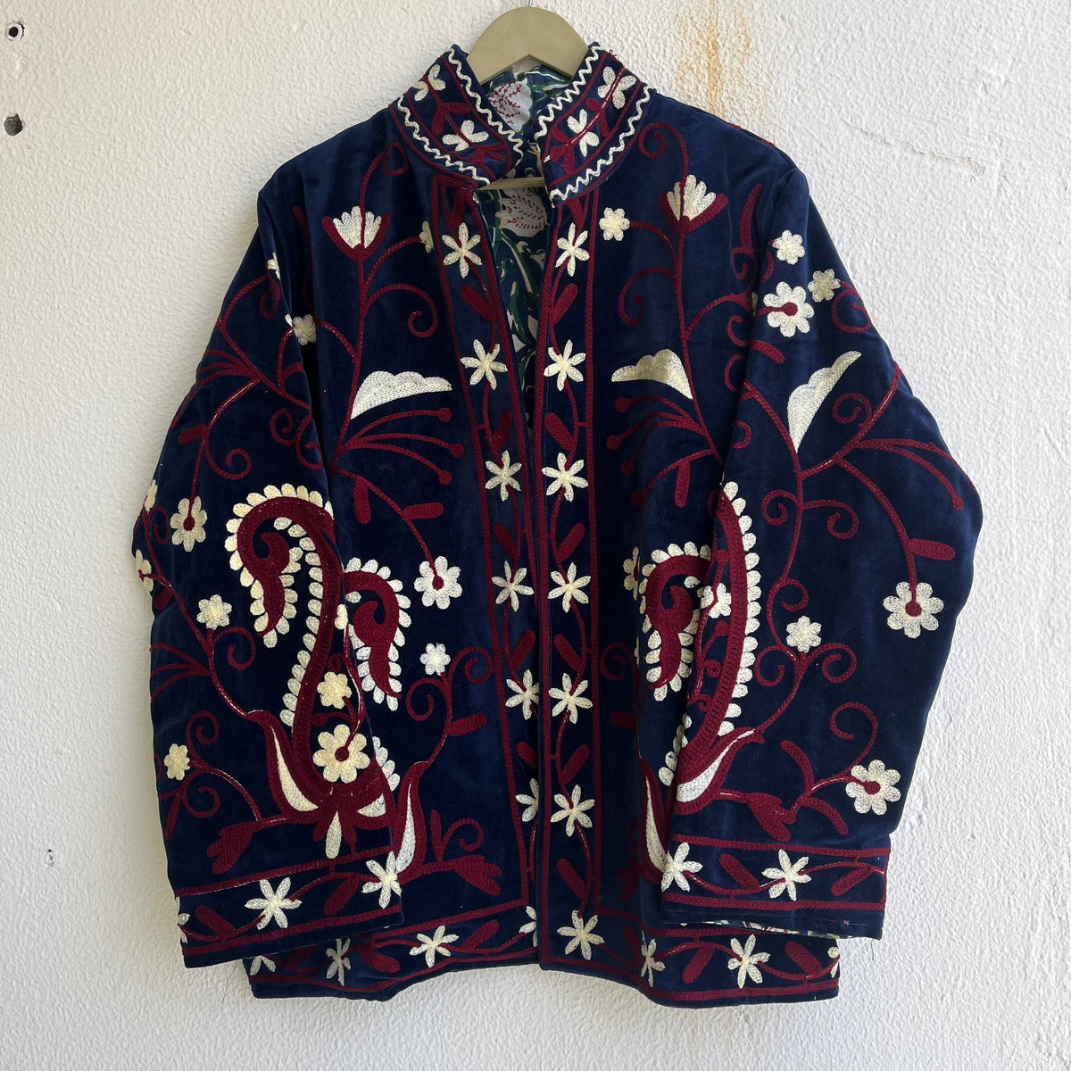 Jaipuri Thread Velvet Jacket