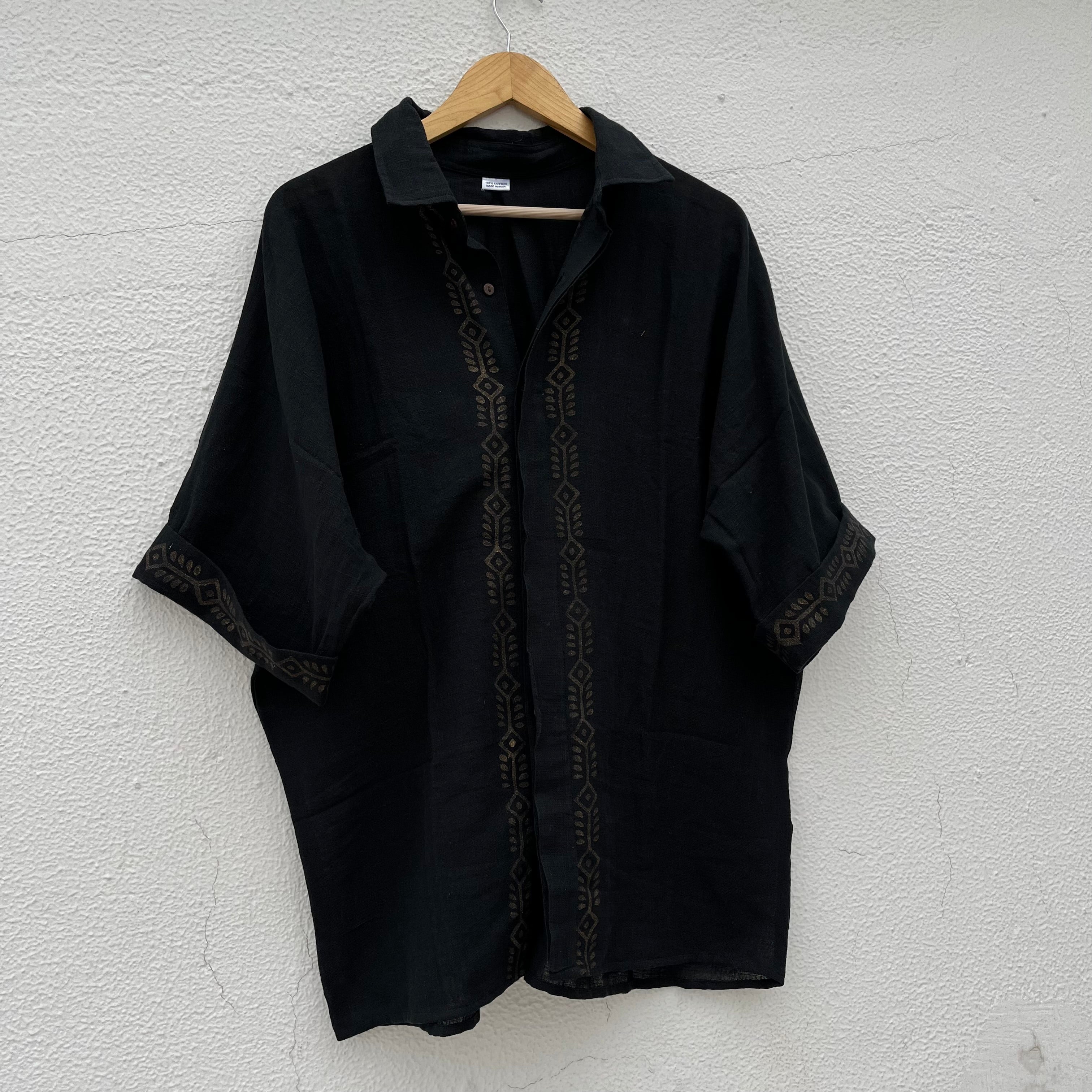 Rahgir Cotton Unisex Shirt 2.0 - Black