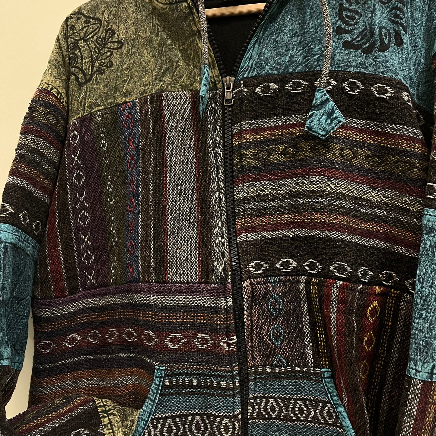 Pahadi Thread Jacket- Blues