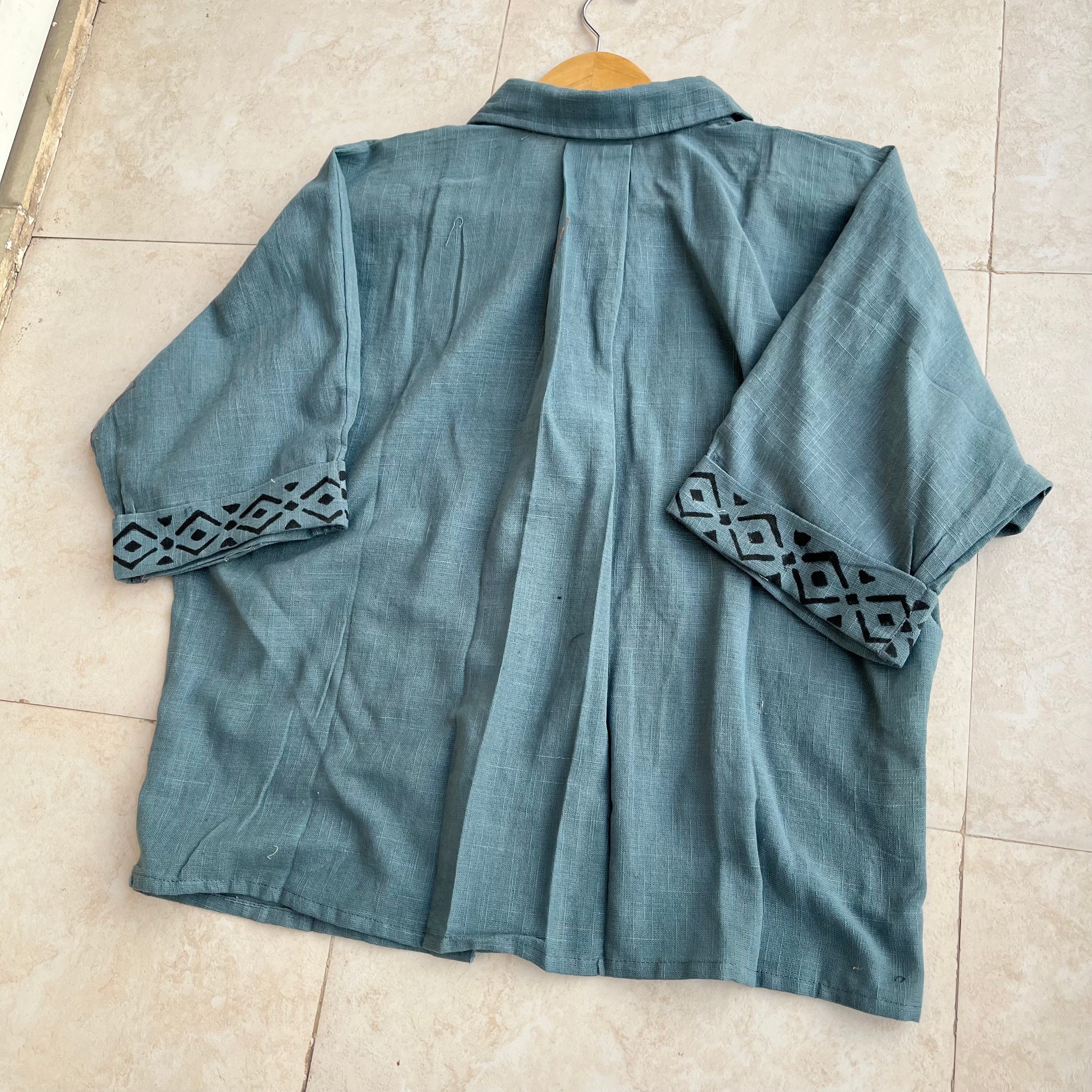 Rahgir Cotton Shirt - Dusty Teal