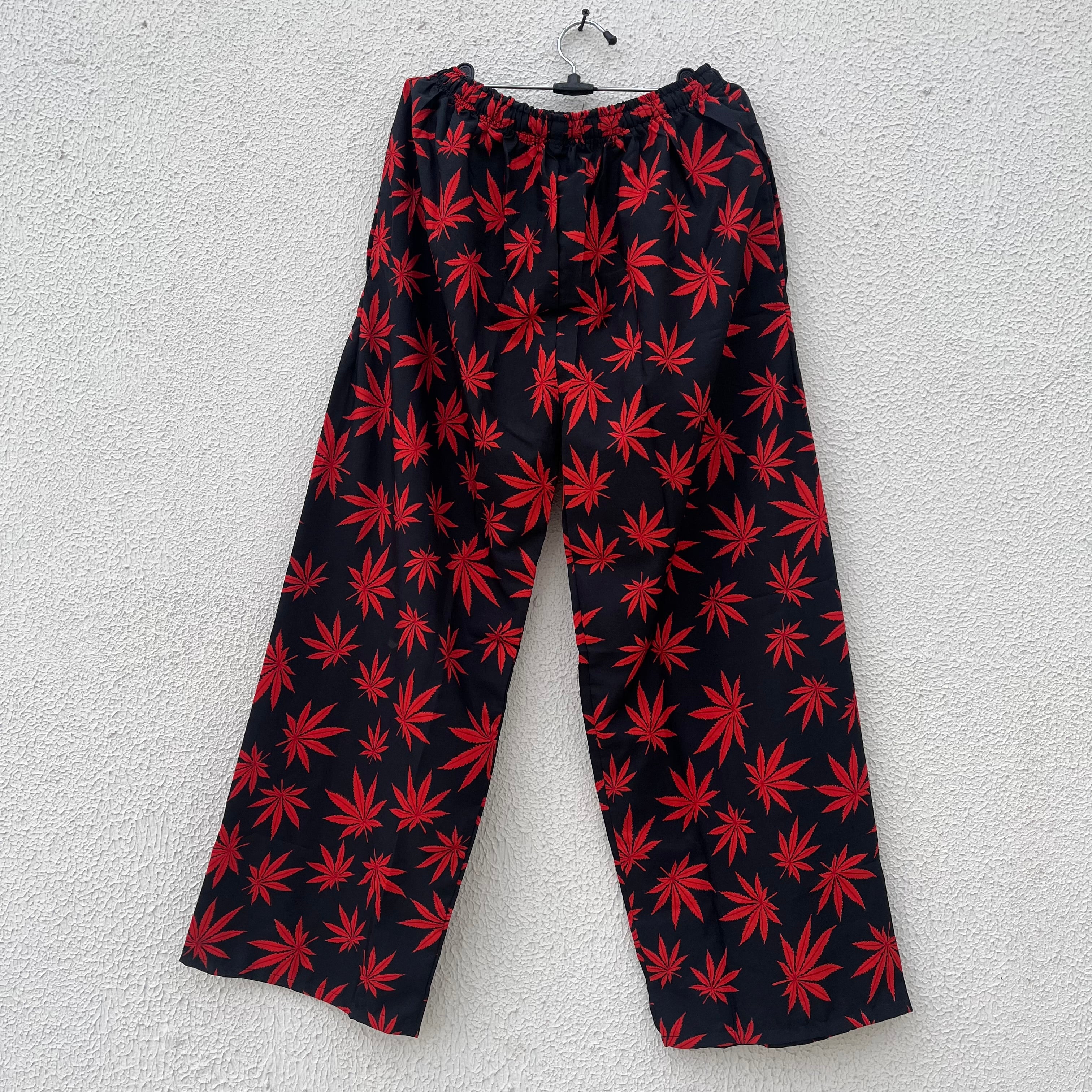 Hemp Leaf Pants - Red