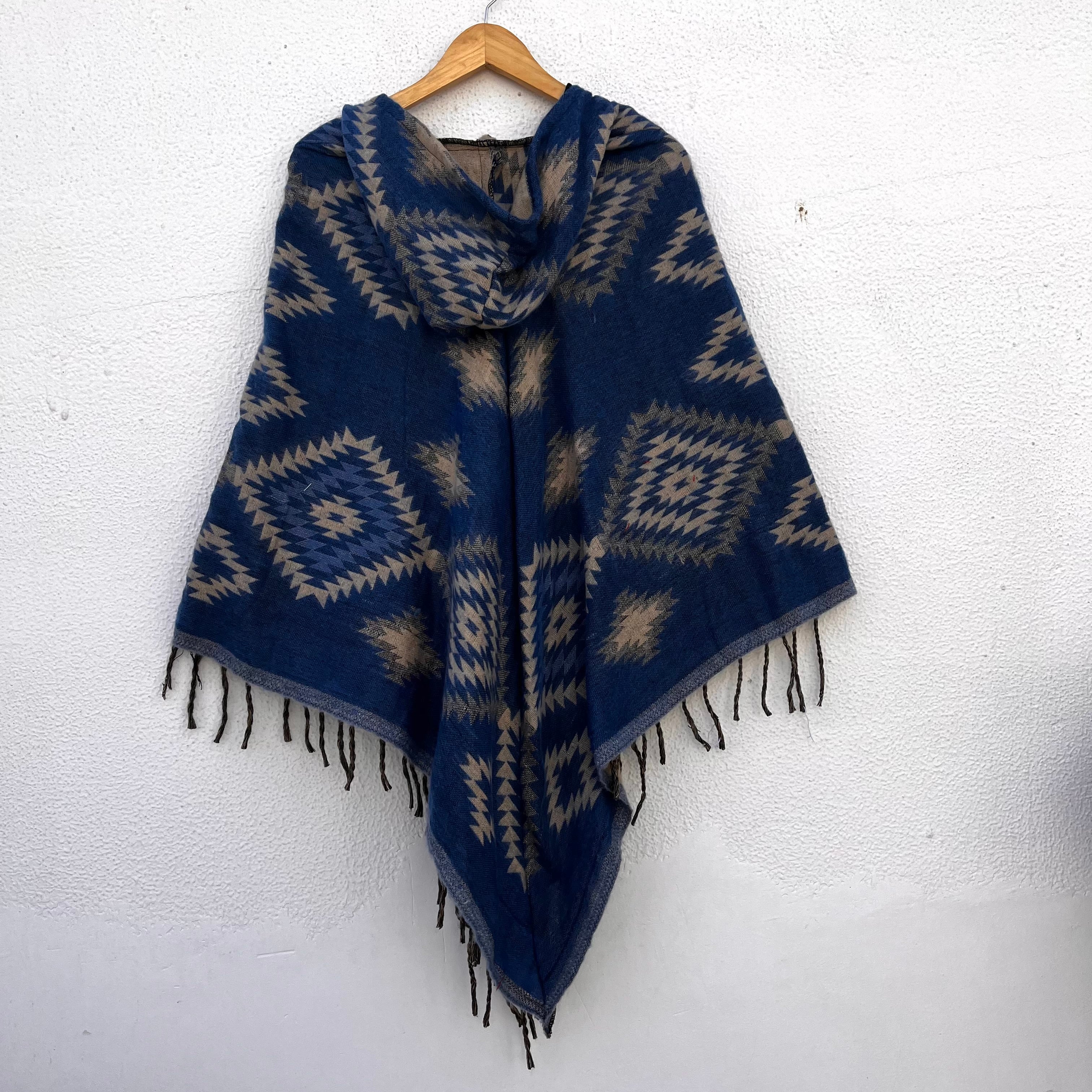Pahadi Printed Poncho With Hood