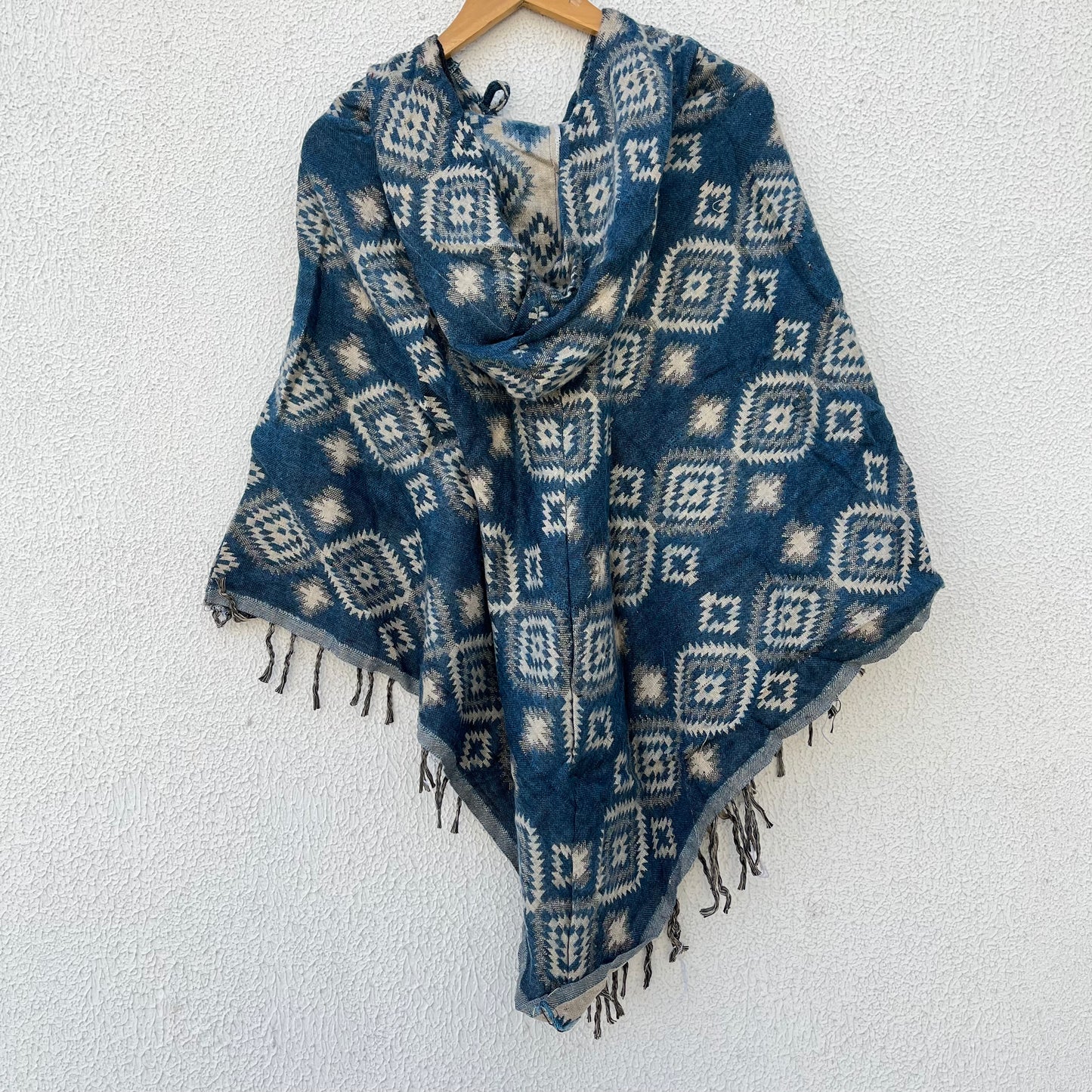 Pahadi Printed Poncho With Hood