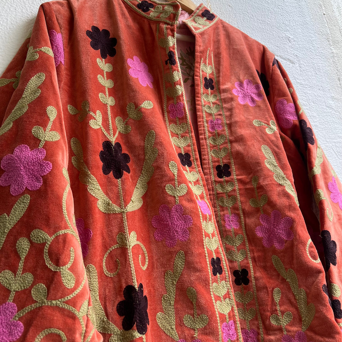 Jaipuri Thread Velvet Jacket